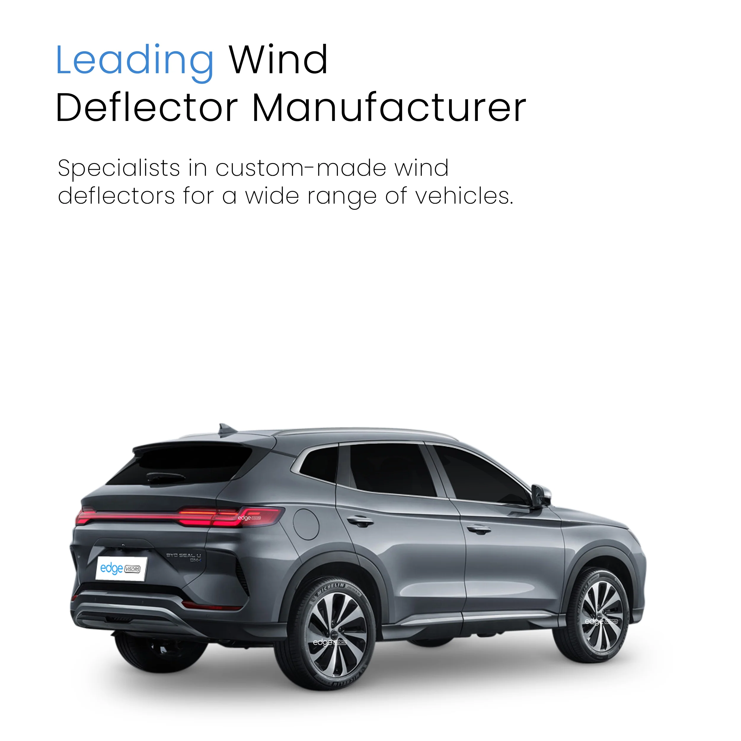 BYD Seal U 2023-onwards 5 Door SUV Wind Deflectors 4pc - Image 4