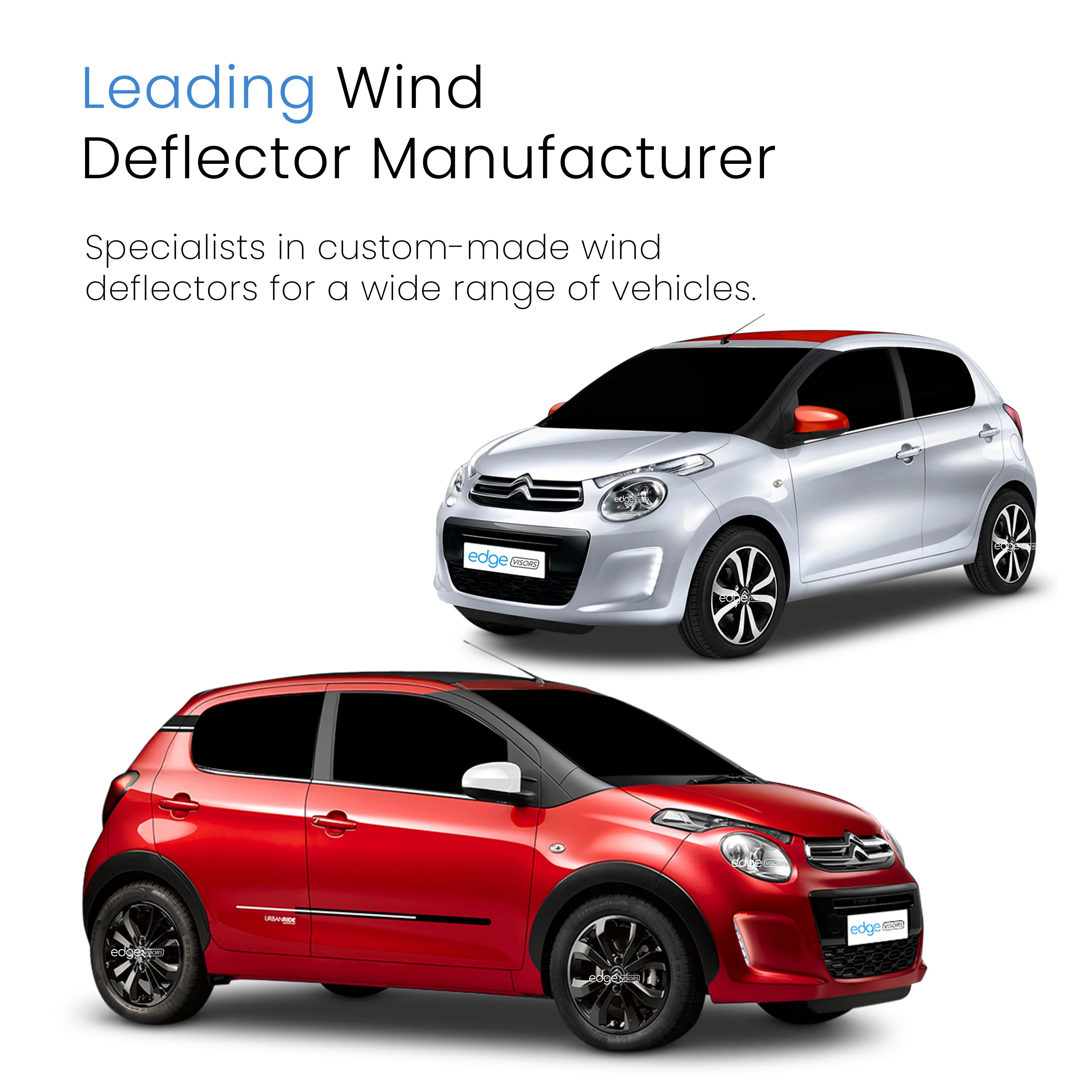 Citroen C1 MK2 2014-2022 5 Door Hatchback Wind Deflectors 2pc - Image 4