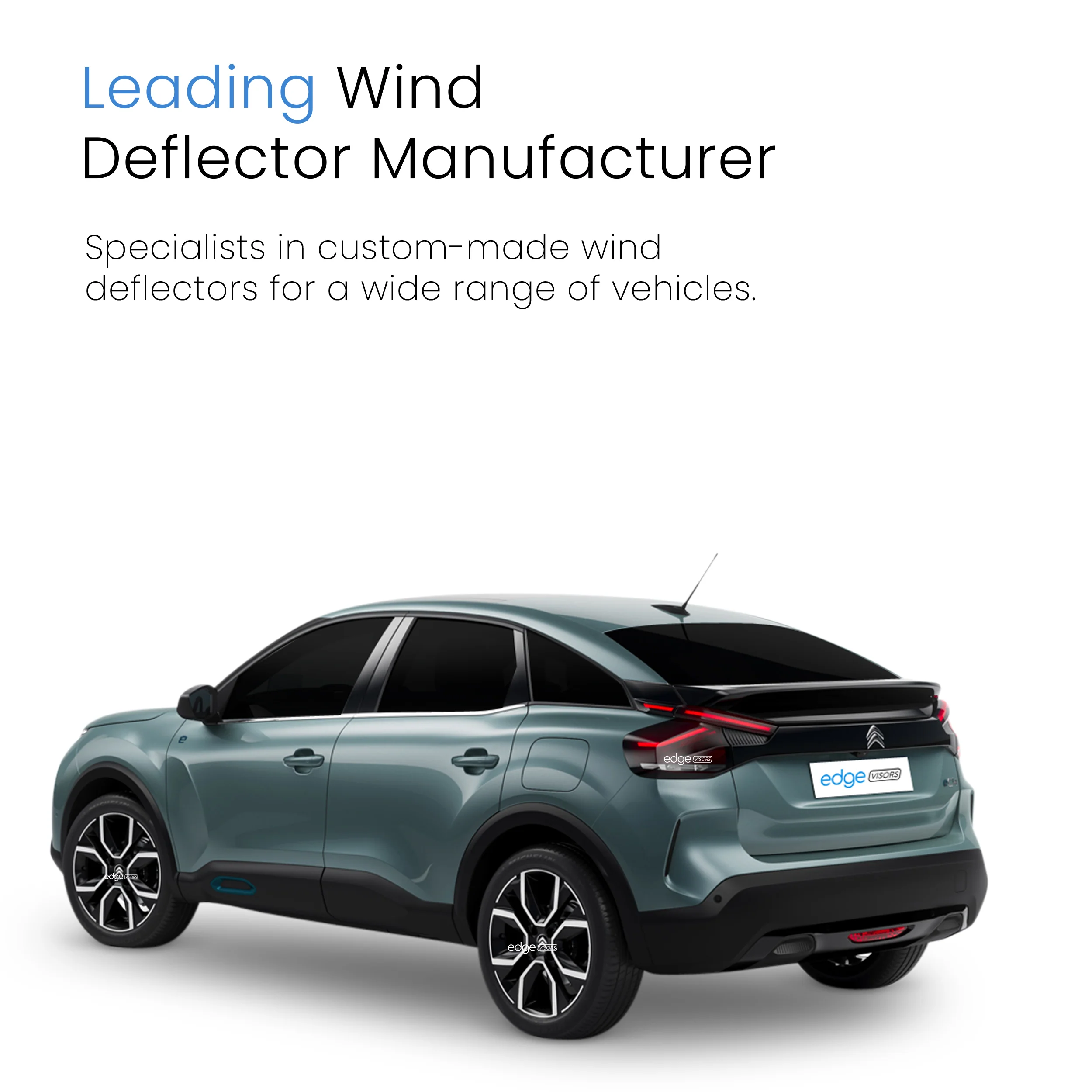 Citroen C4 MK3 Electric 2021-onwards 5 Door Hatchback Wind Deflectors 4pc - Image 4