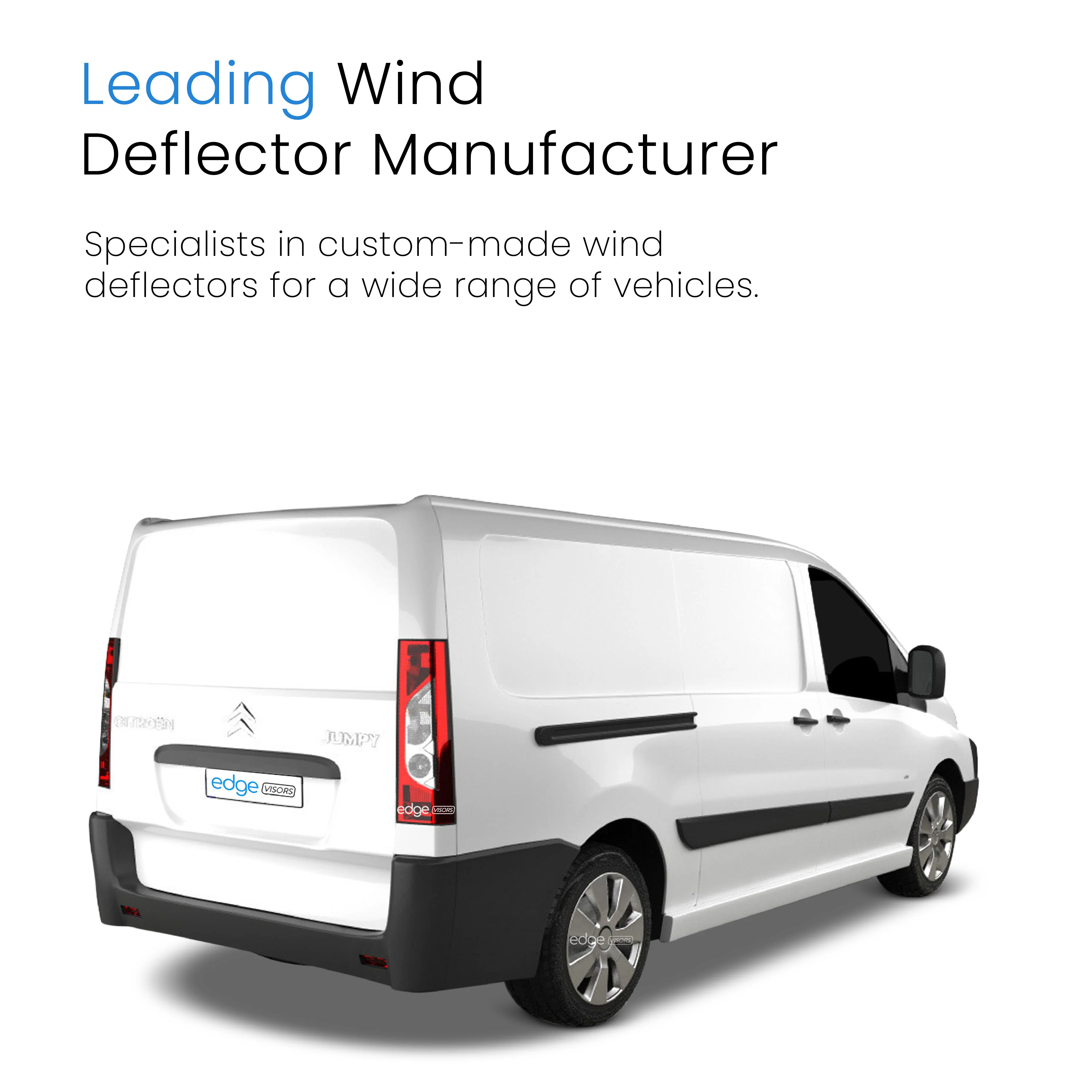 Citroen Dispatch / Jumpy MK2 2007-2016 2/4 Door Van Wind Deflectors 2pc - Image 4