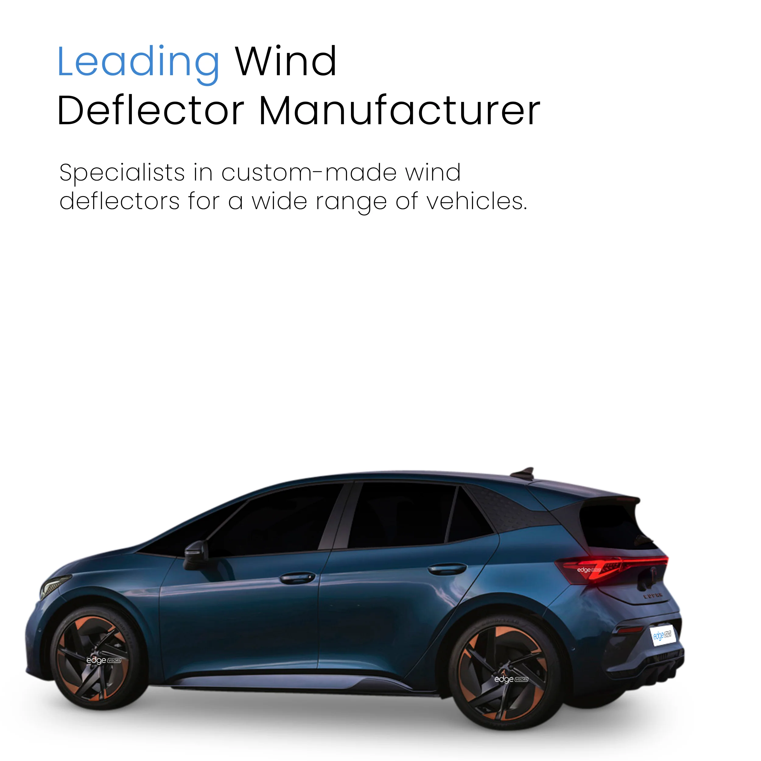 Cupra Born 2021-onwards 5 Door Hatchback Wind Deflectors 4pc - Image 4