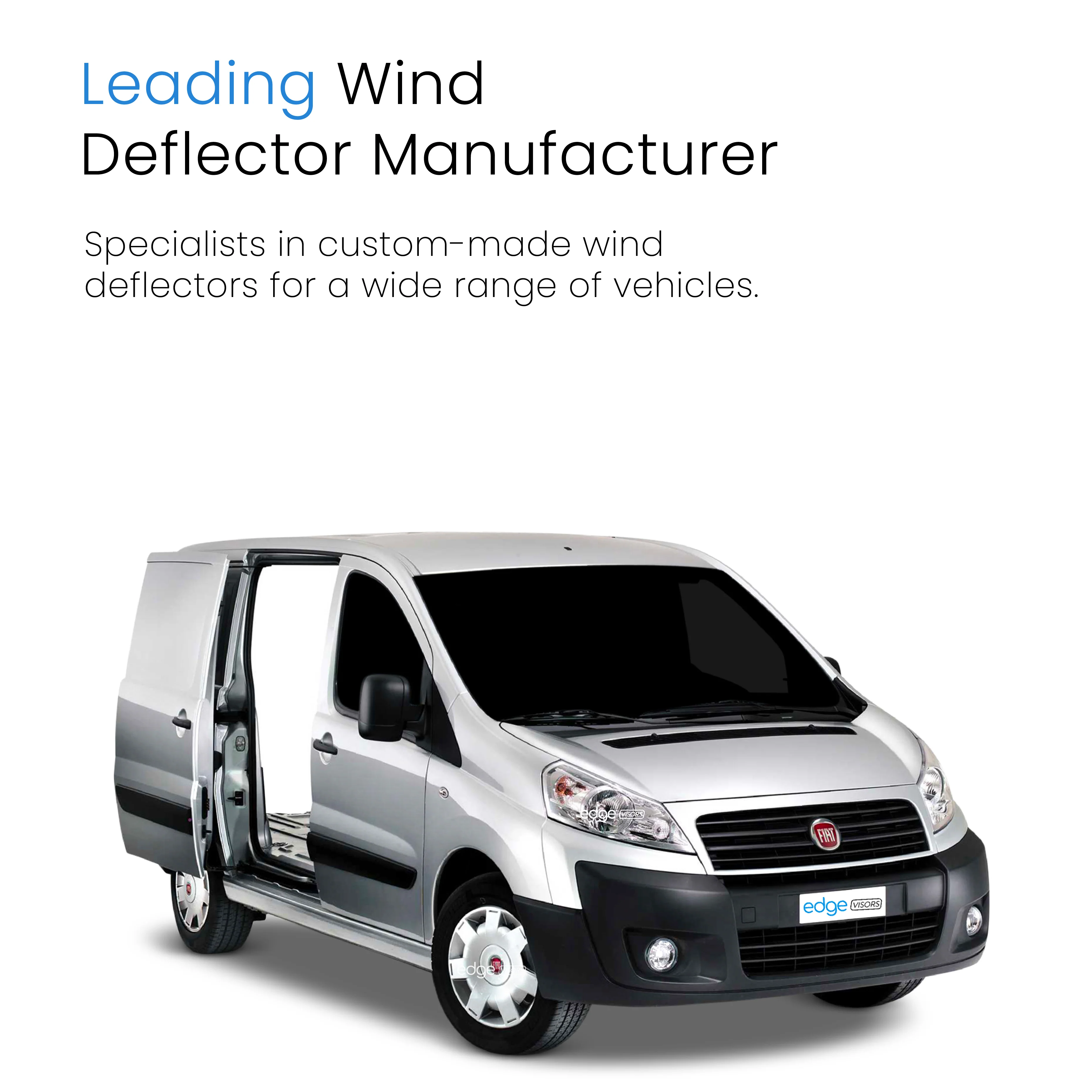 Fiat Scudo MK2 2007-2016 2/4 Door Van Wind Deflectors 2pc - Image 4