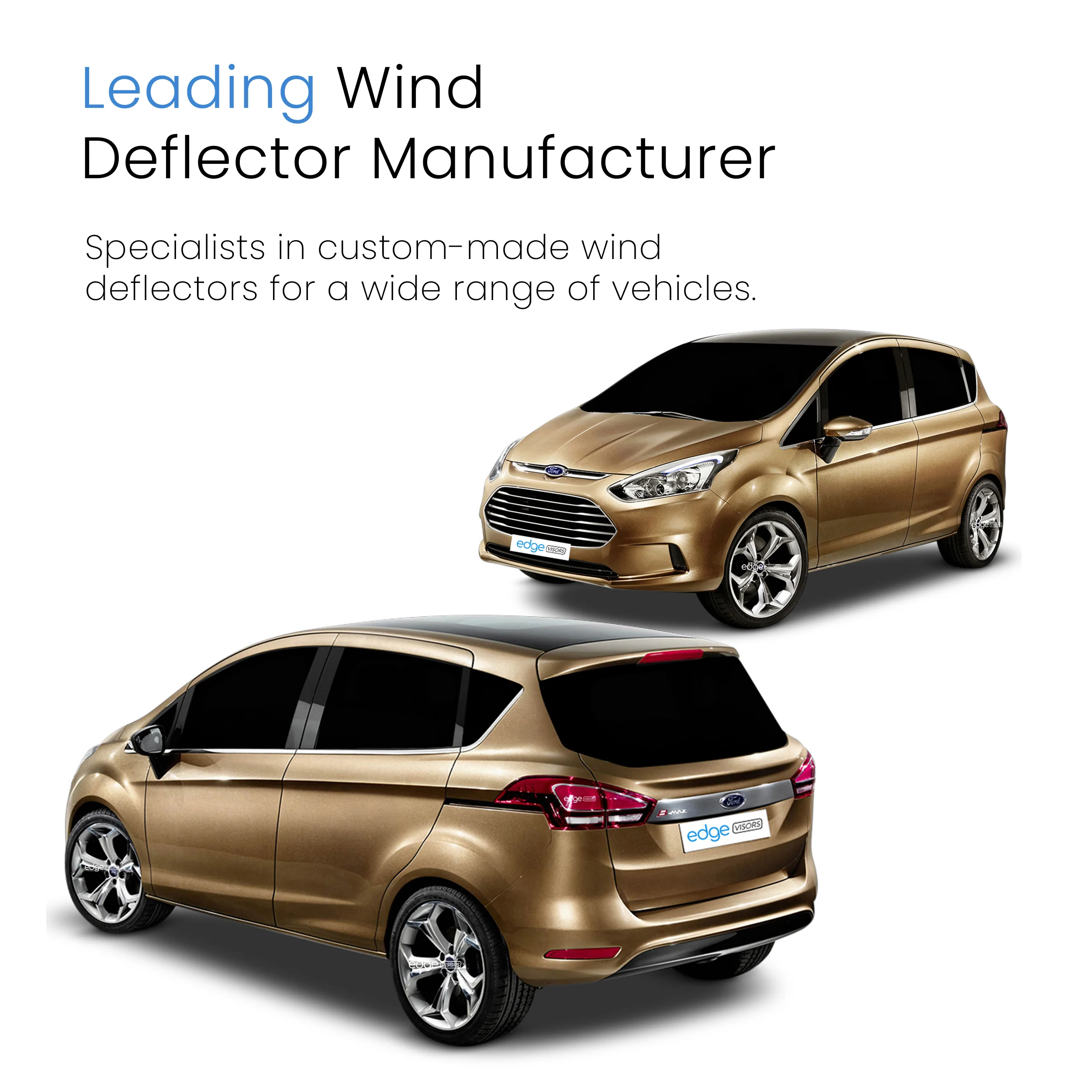Ford B-Max 2012-2017 5 Door MPV Wind Deflectors 4pc - Image 4