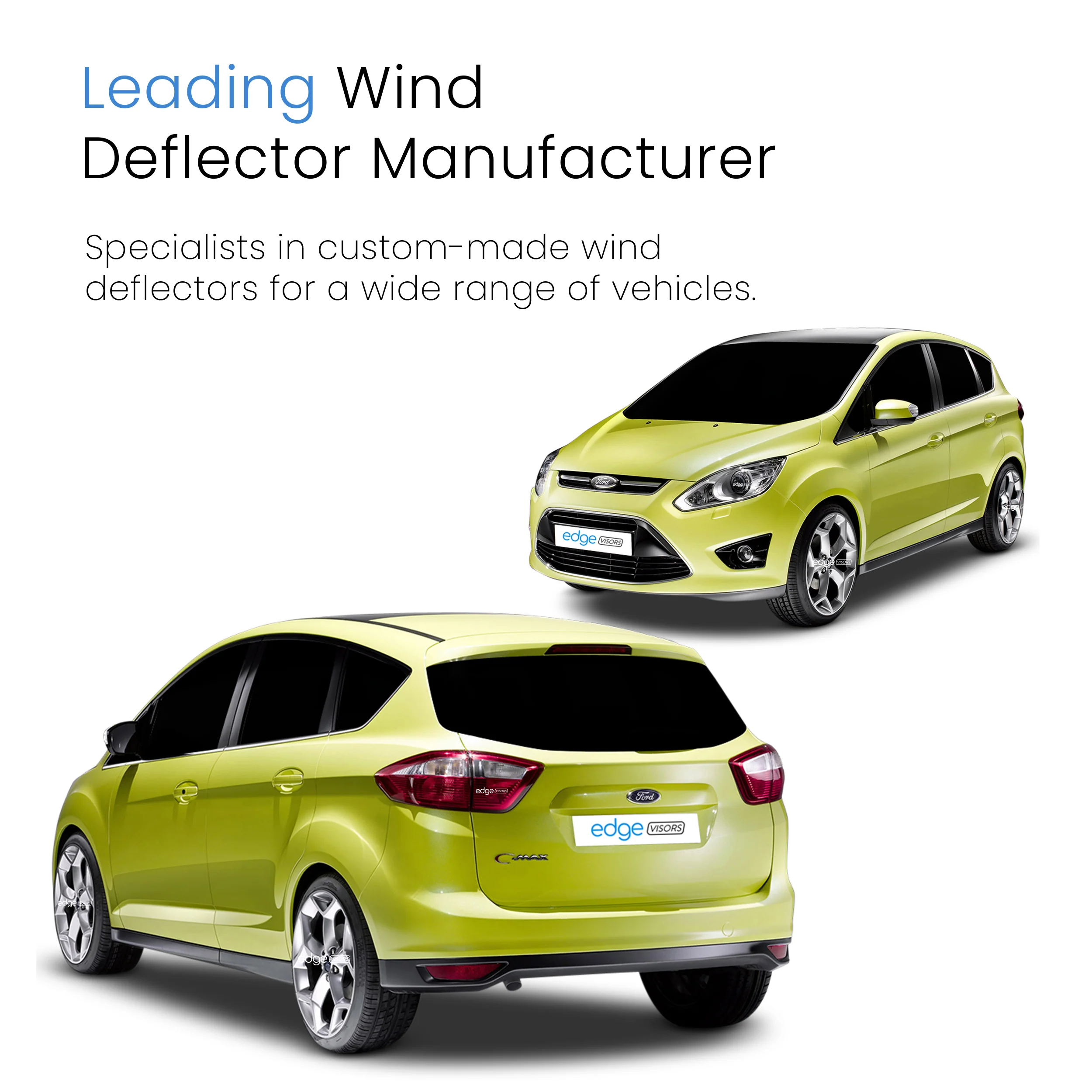 Ford C-Max MK2 2011-2020 5 Door MPV Wind Deflectors 4pc - Image 4