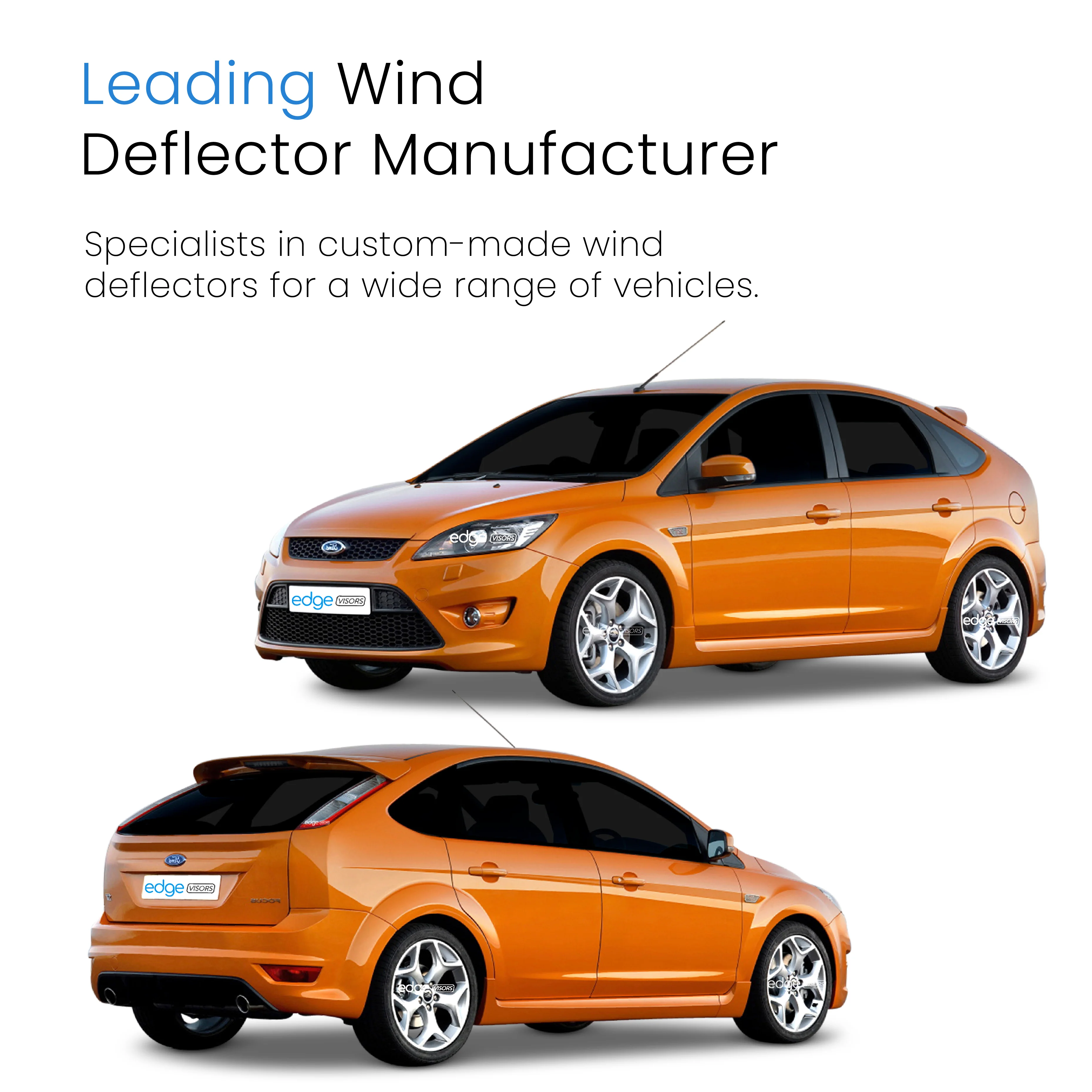 Ford Focus MK2 2004-2011 4/5 Door Saloon/Liftback Wind Deflectors 4pc - Image 4