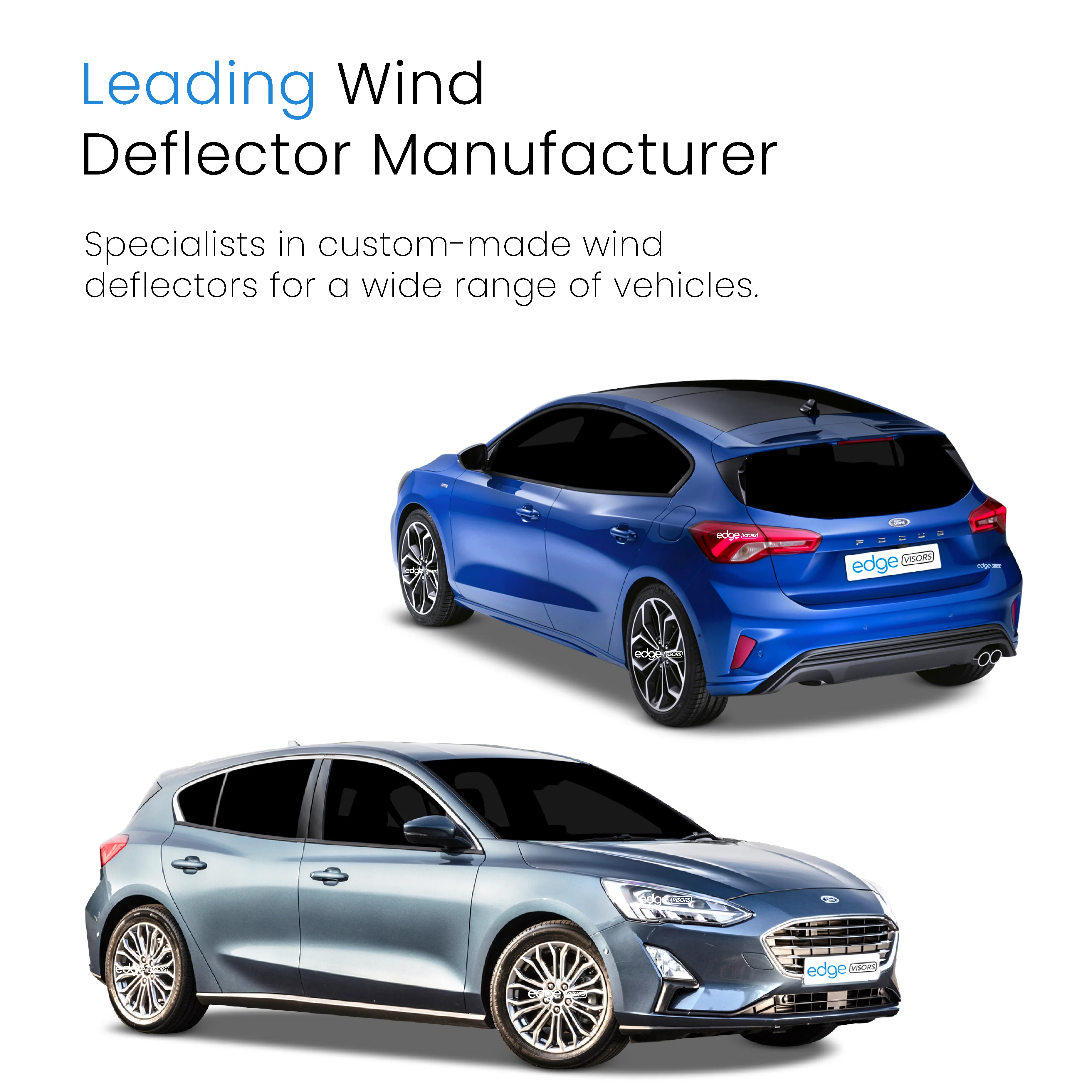 Ford Focus MK4 2018-onwards 5 Door Hatchback/Saloon Wind Deflectors 4pc - Image 4