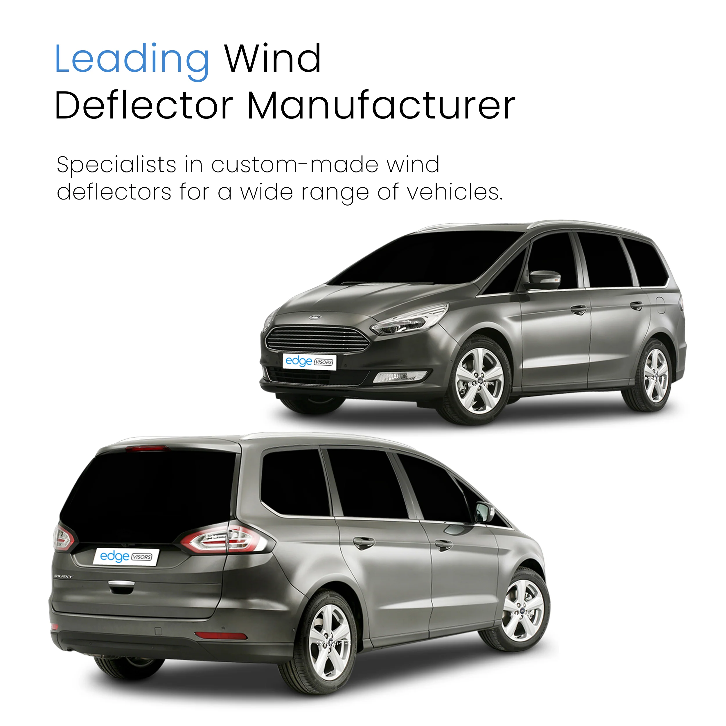 Ford Galaxy MK4 2015-2023 5 Door MPV Wind Deflectors 4pc - Image 4