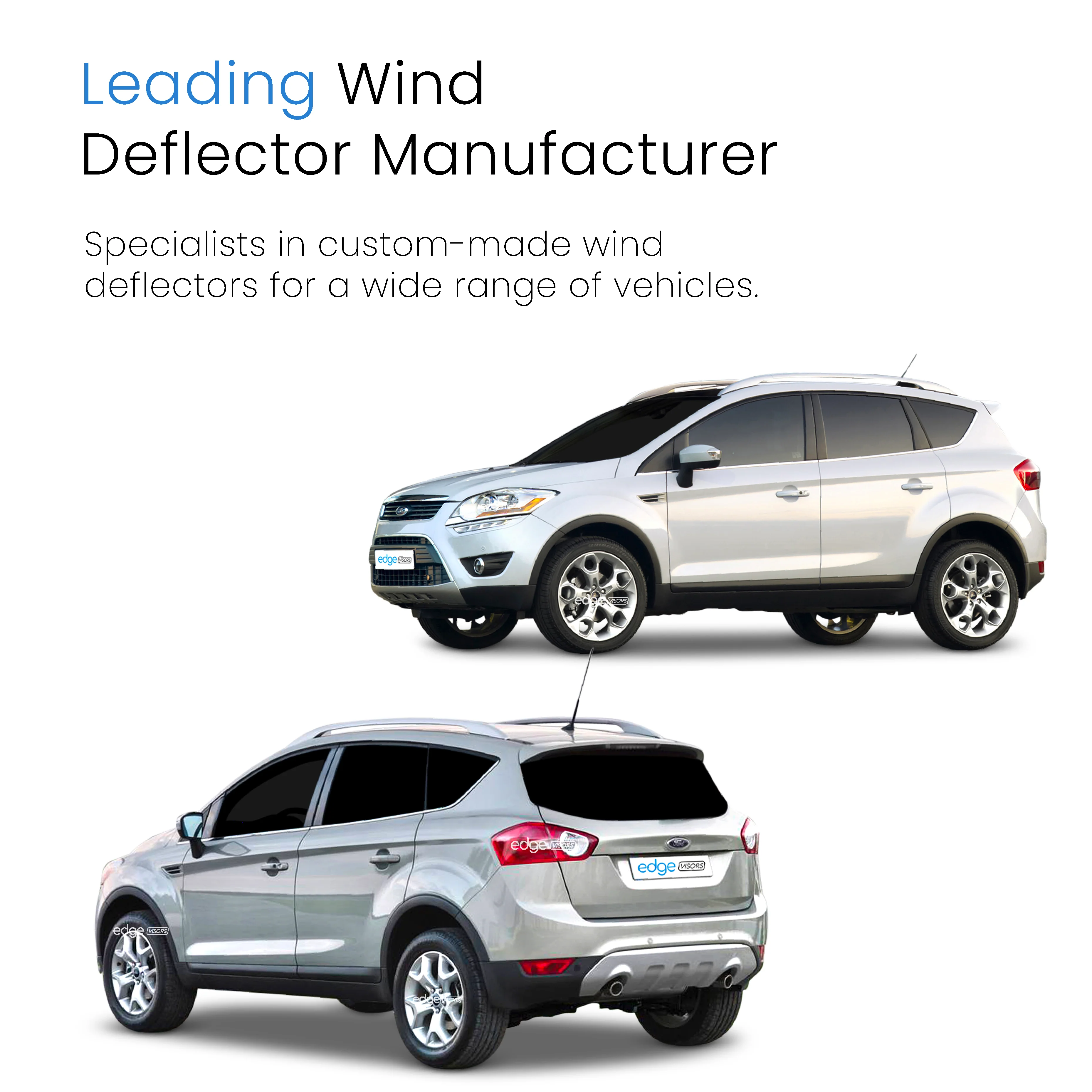 Ford Kuga MK1 2008-2012 5 Door SUV Wind Deflectors 4pc - Image 4