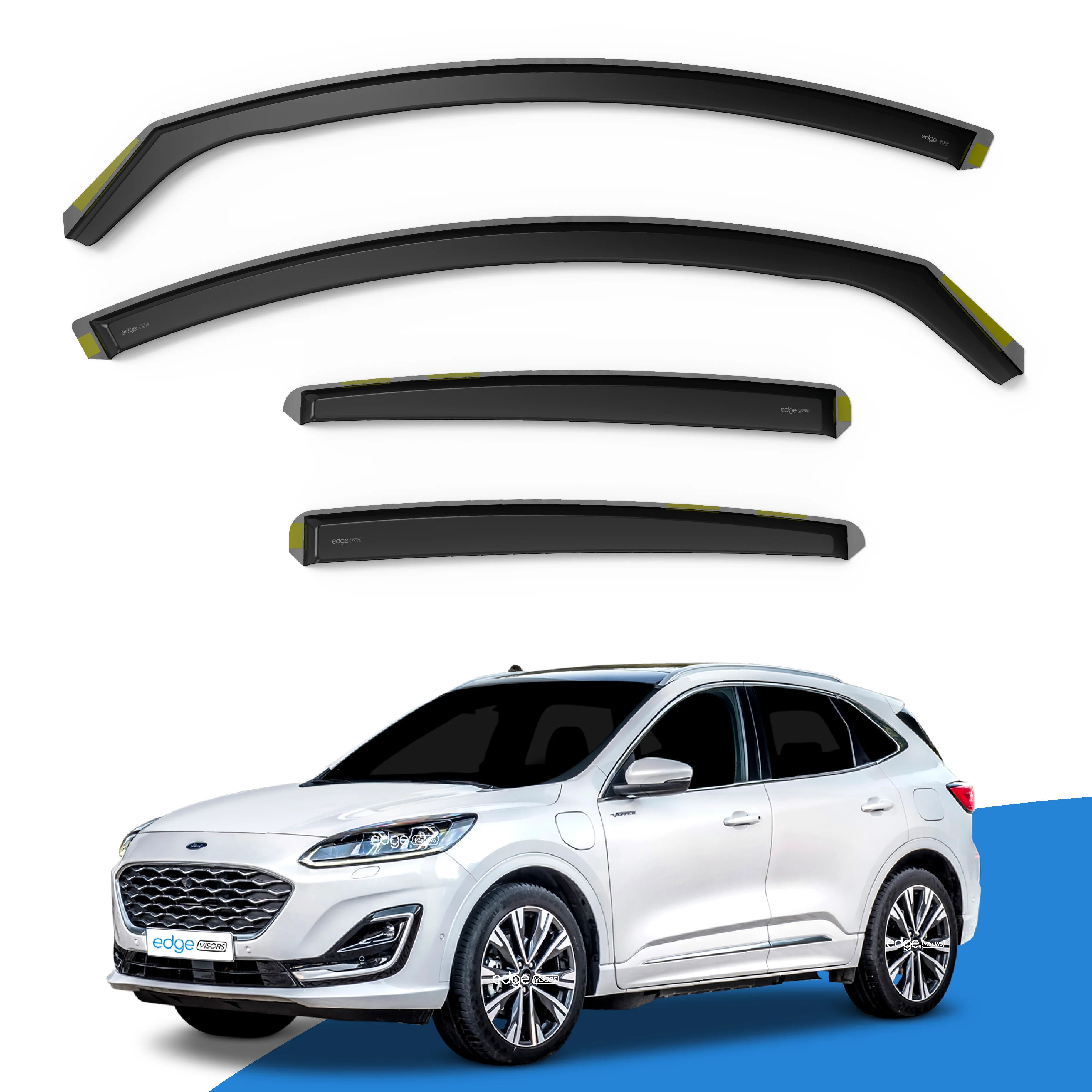 Ford Kuga MK3 2020-onwards 5 Door SUV Wind Deflectors 4pc - Image 2