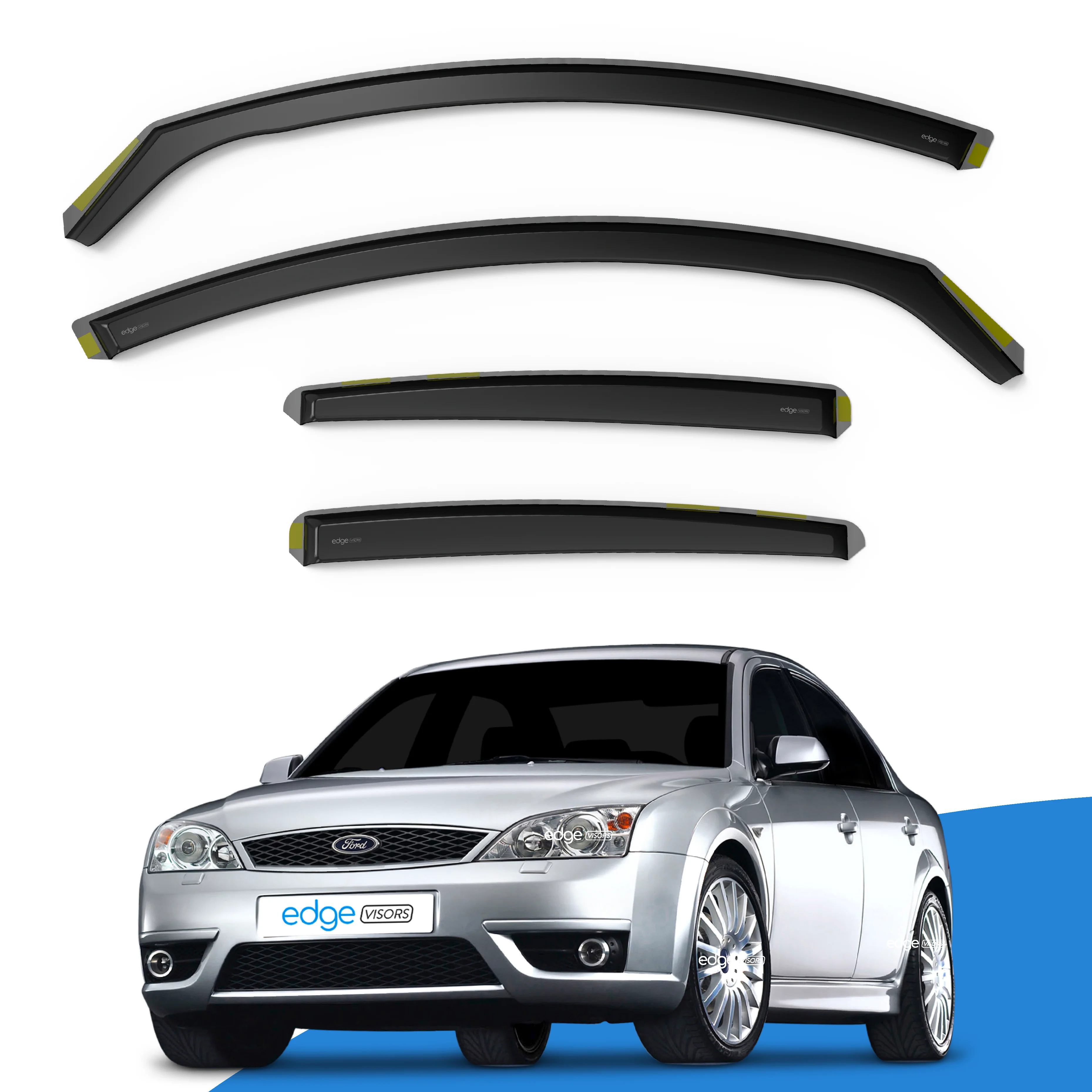 Ford Mondeo MK3 2000-2007 5 Door Hatchback/Saloon Wind Deflectors 4pc - Image 2