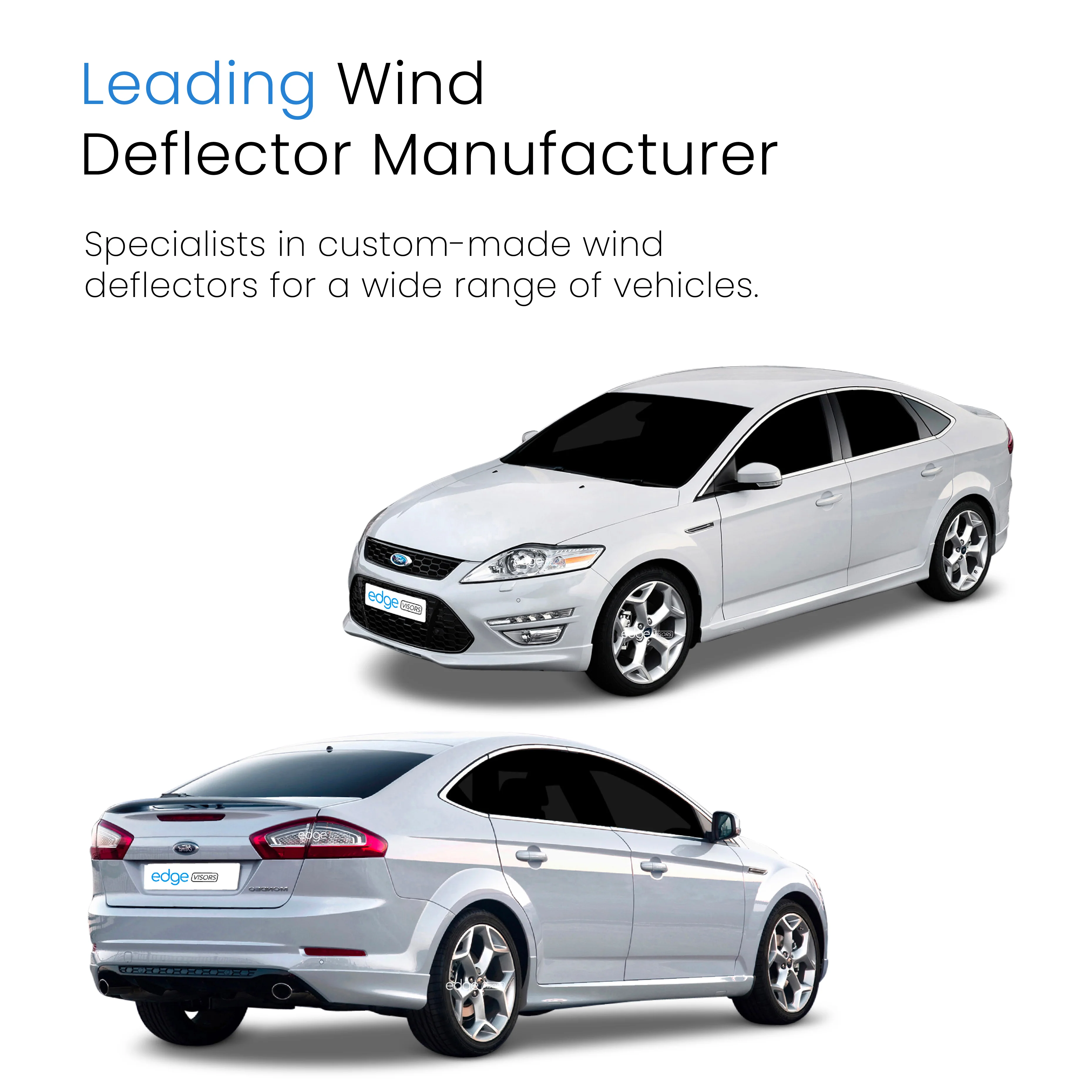 Ford Mondeo MK4 2007-2014 5 Door Hatchback/Saloon Wind Deflectors 4pc - Image 4