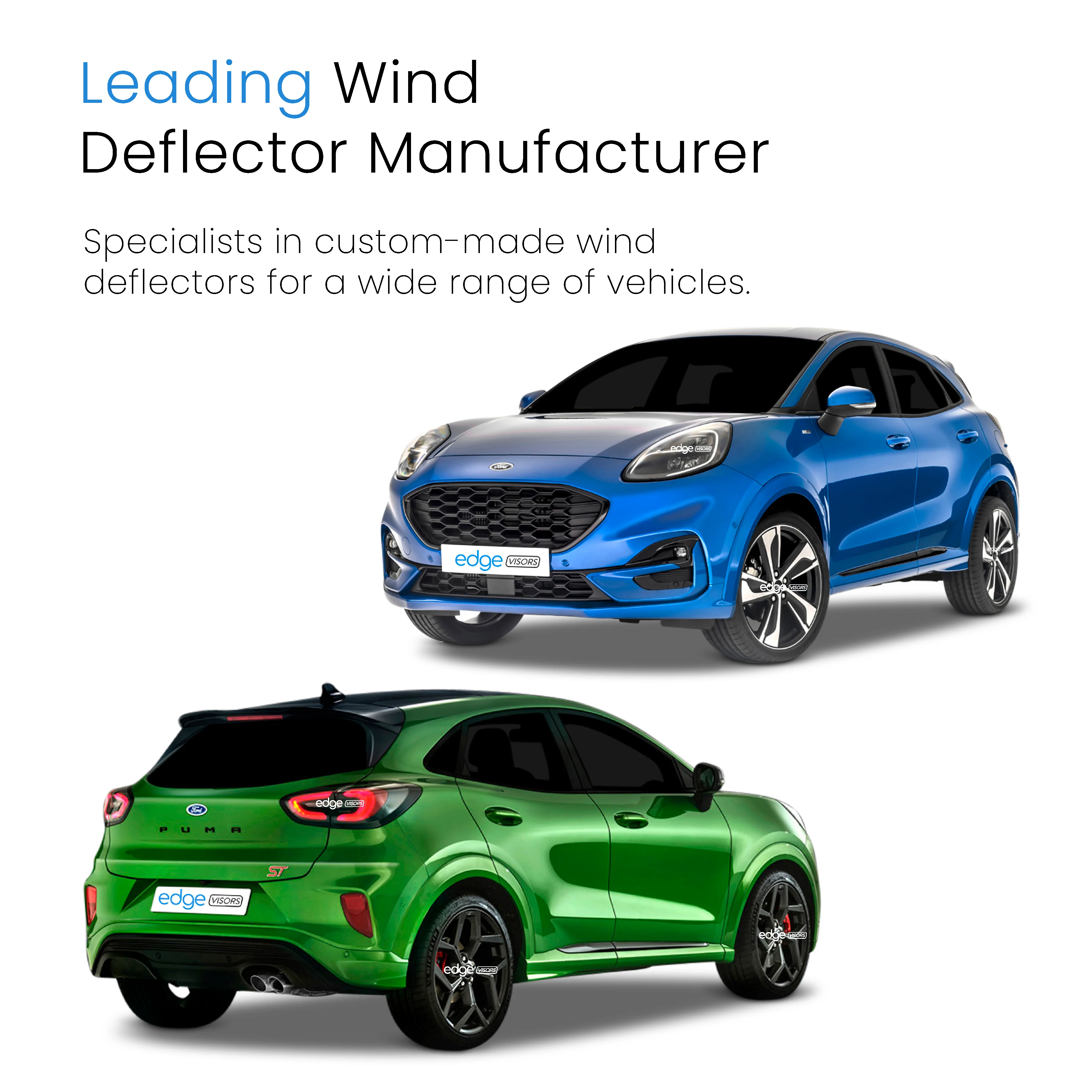 Ford Puma 2019-onwards 5 Door SUV Wind Deflectors 4pc - Image 4