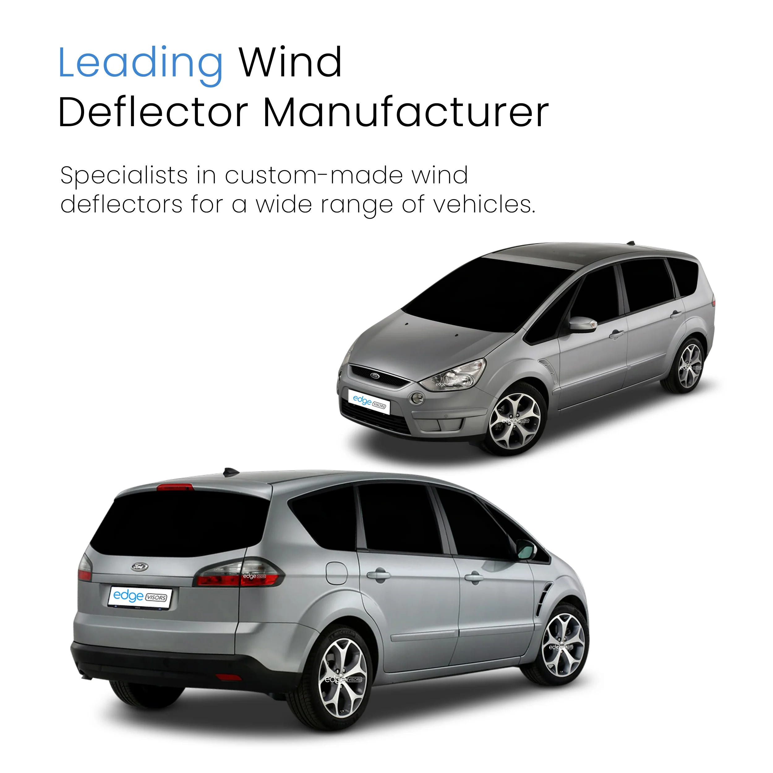Ford S-Max MK1 2006-2010 5 Door MPV Wind Deflectors 4pc - Image 4