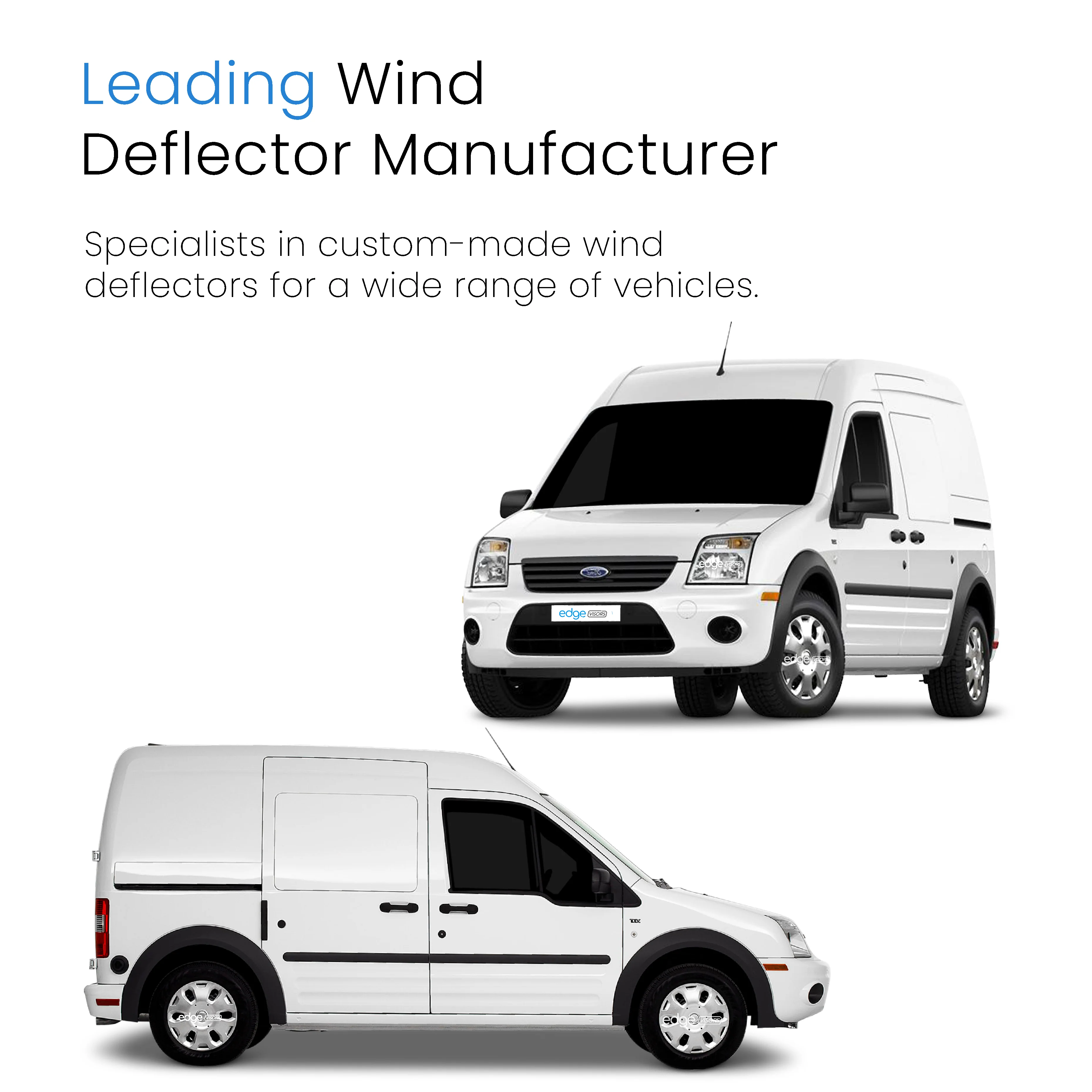 Ford Transit Connect MK1 2002-2013 Van Wind Deflectors 2pc - Image 4