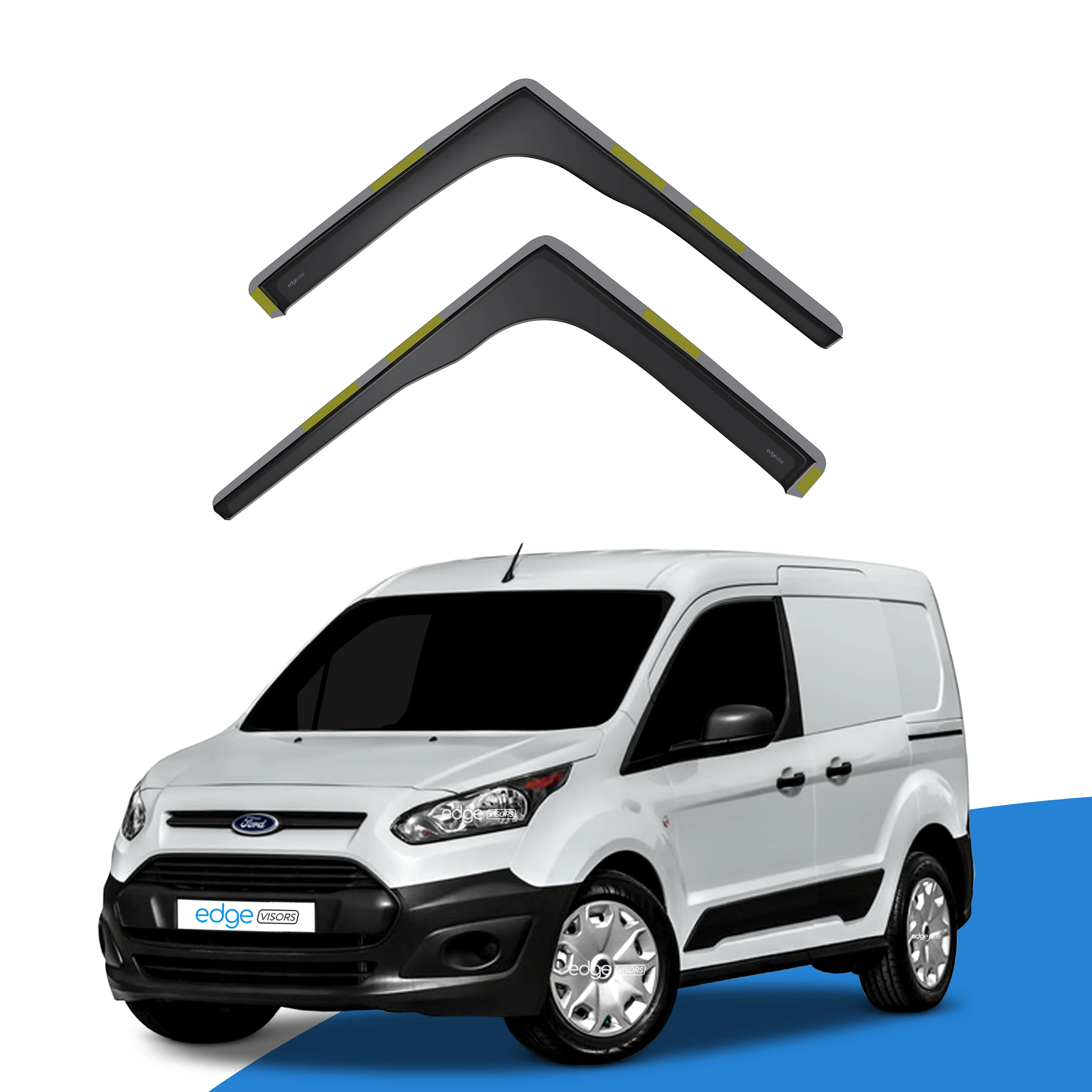 Ford Transit Connect MK2 2013-2023 2 Door Van Wind Deflectors 2pc - Image 2