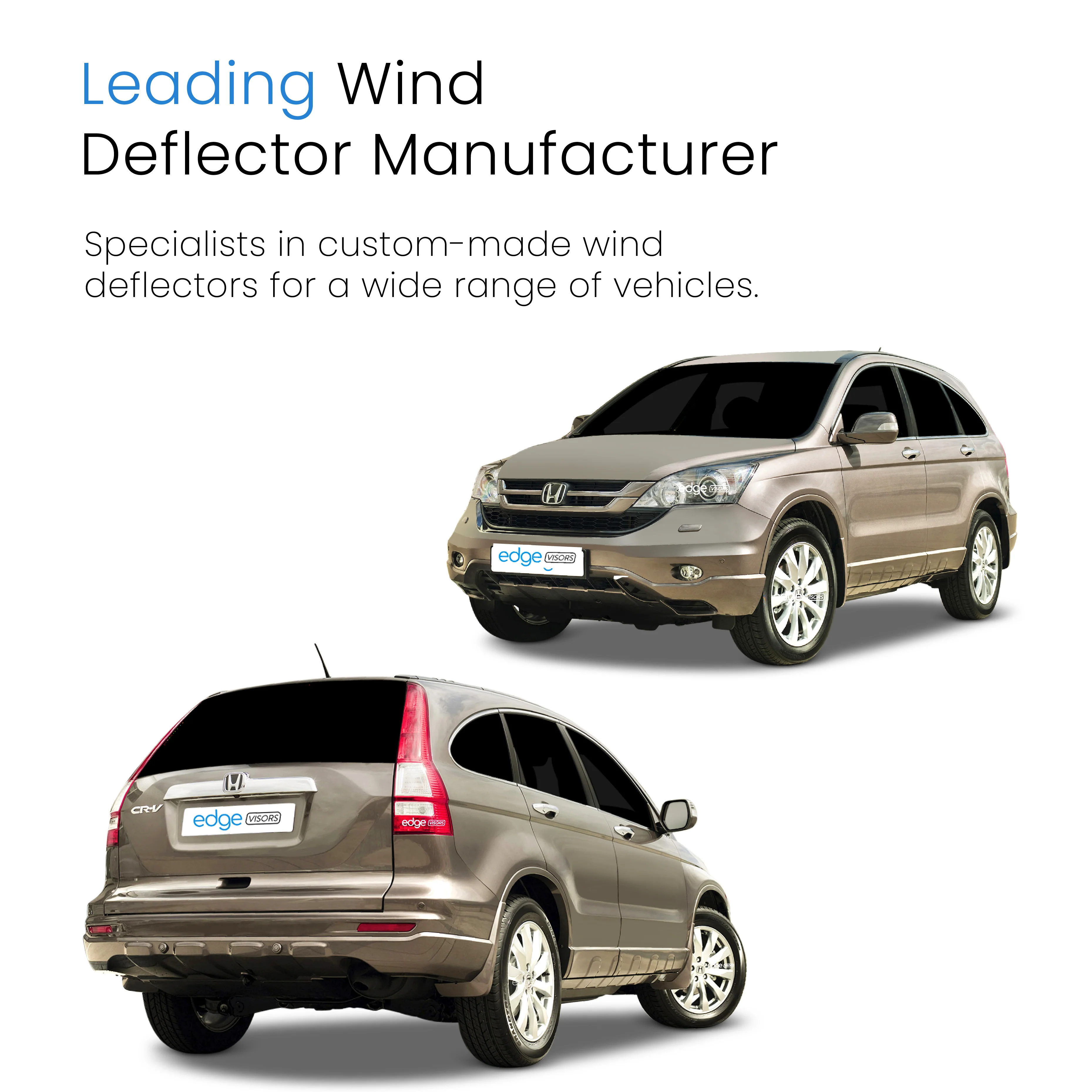 Honda CR-V MK3 2007-2012 5 Door SUV Wind Deflectors 4pc - Image 4