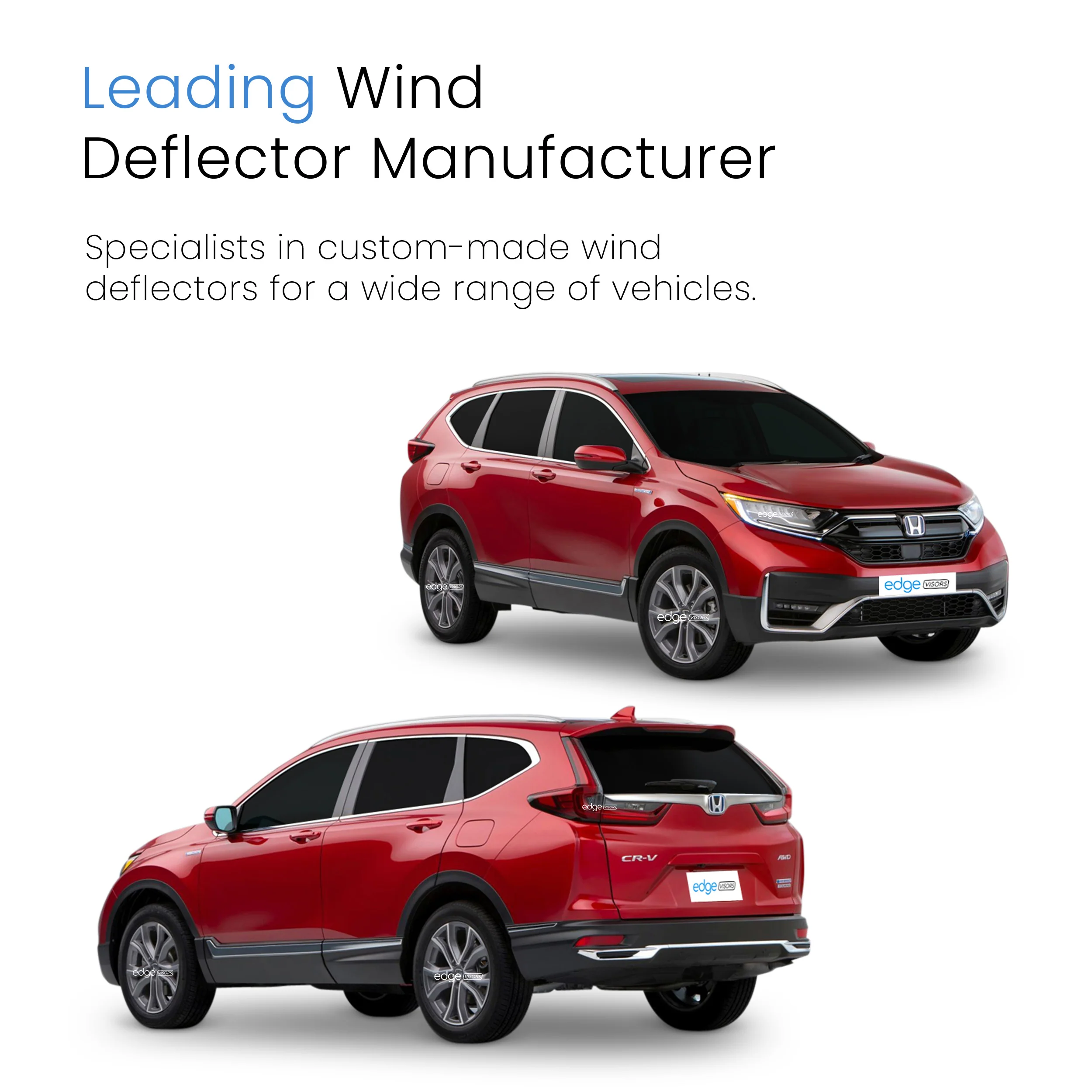 Honda CR-V MK5 2017-2022 5 Door SUV Wind Deflectors 4pc - Image 4