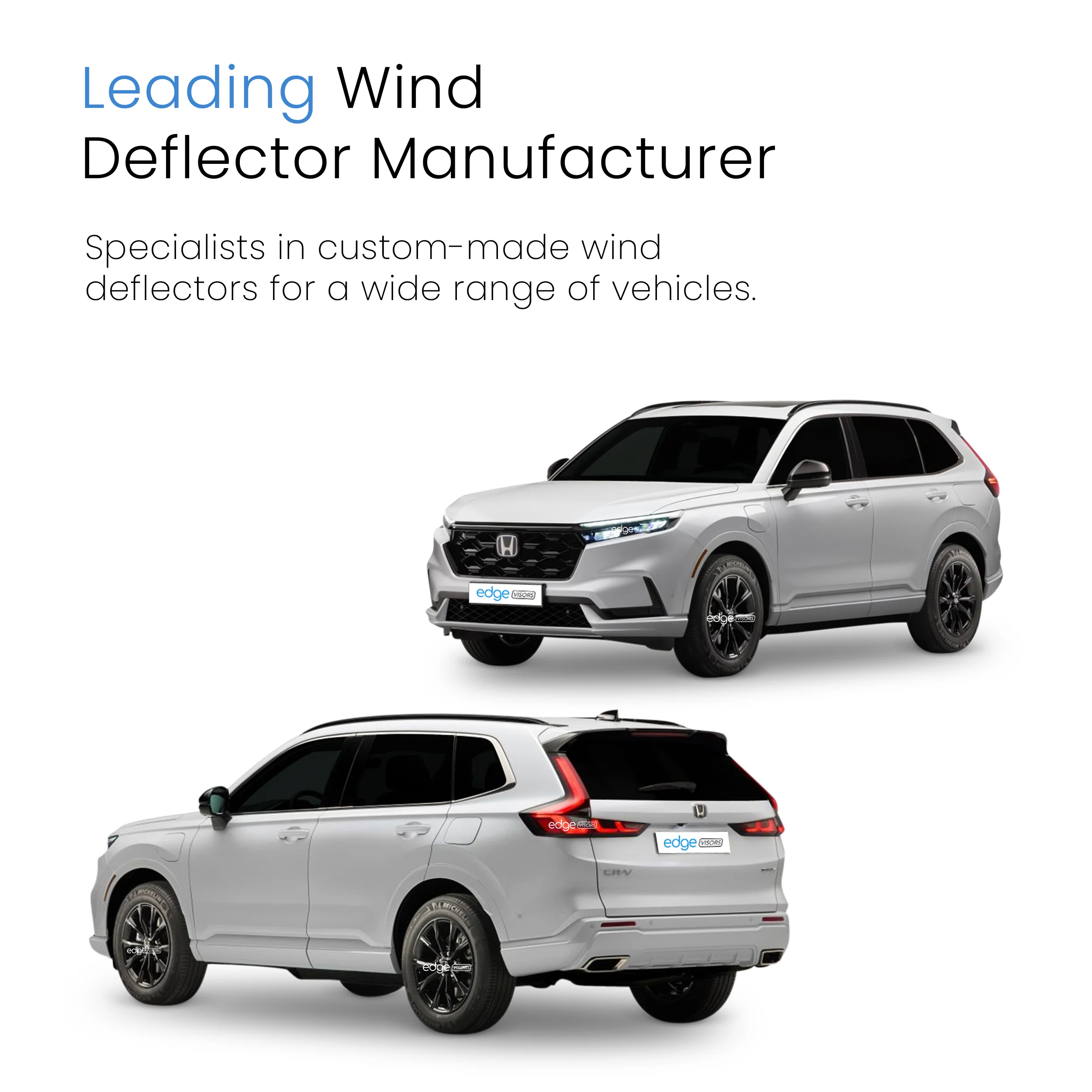 Honda CR-V MK6 2023-onwards 5 Door SUV Wind Deflectors 4pc - Image 4