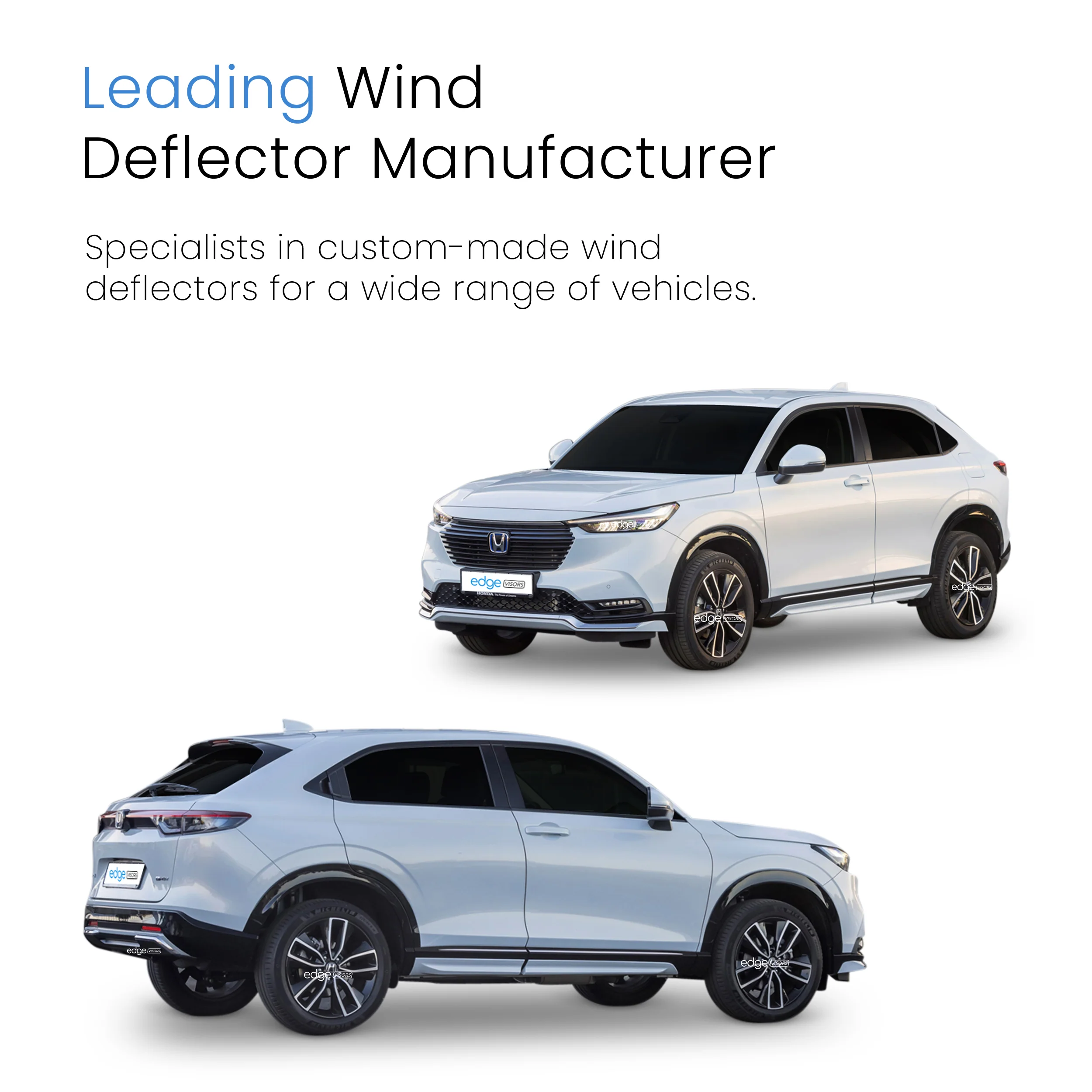 Honda HR-V MK3 2022-onwards 5 Door SUV Wind Deflectors 4pc - Image 4