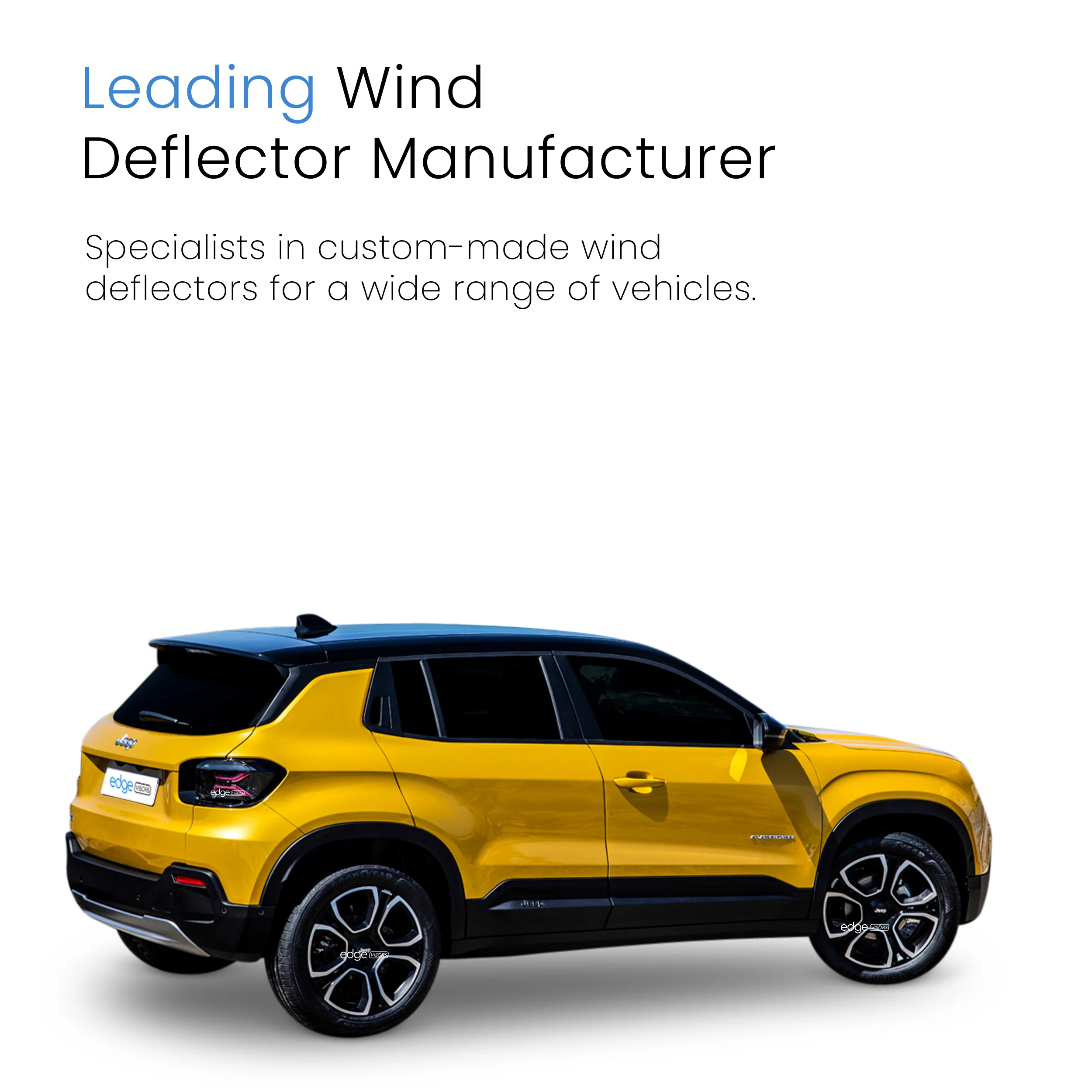 Jeep Avenger 2023-onwards 5 Door SUV Wind Deflectors 4pc - Image 4
