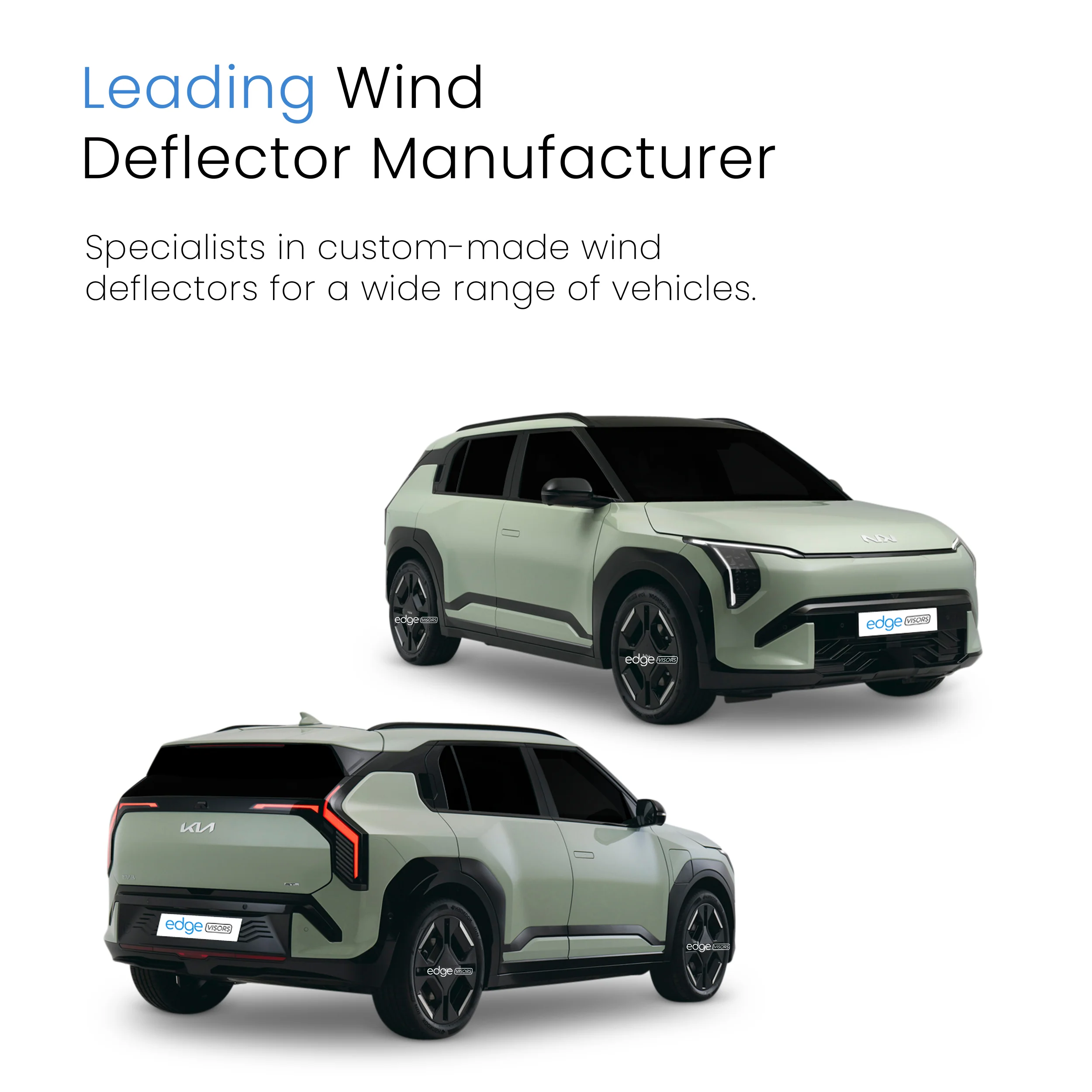 KIA EV3 2024-onwards 5 Door SUV Wind Deflectors 4pc - Image 4