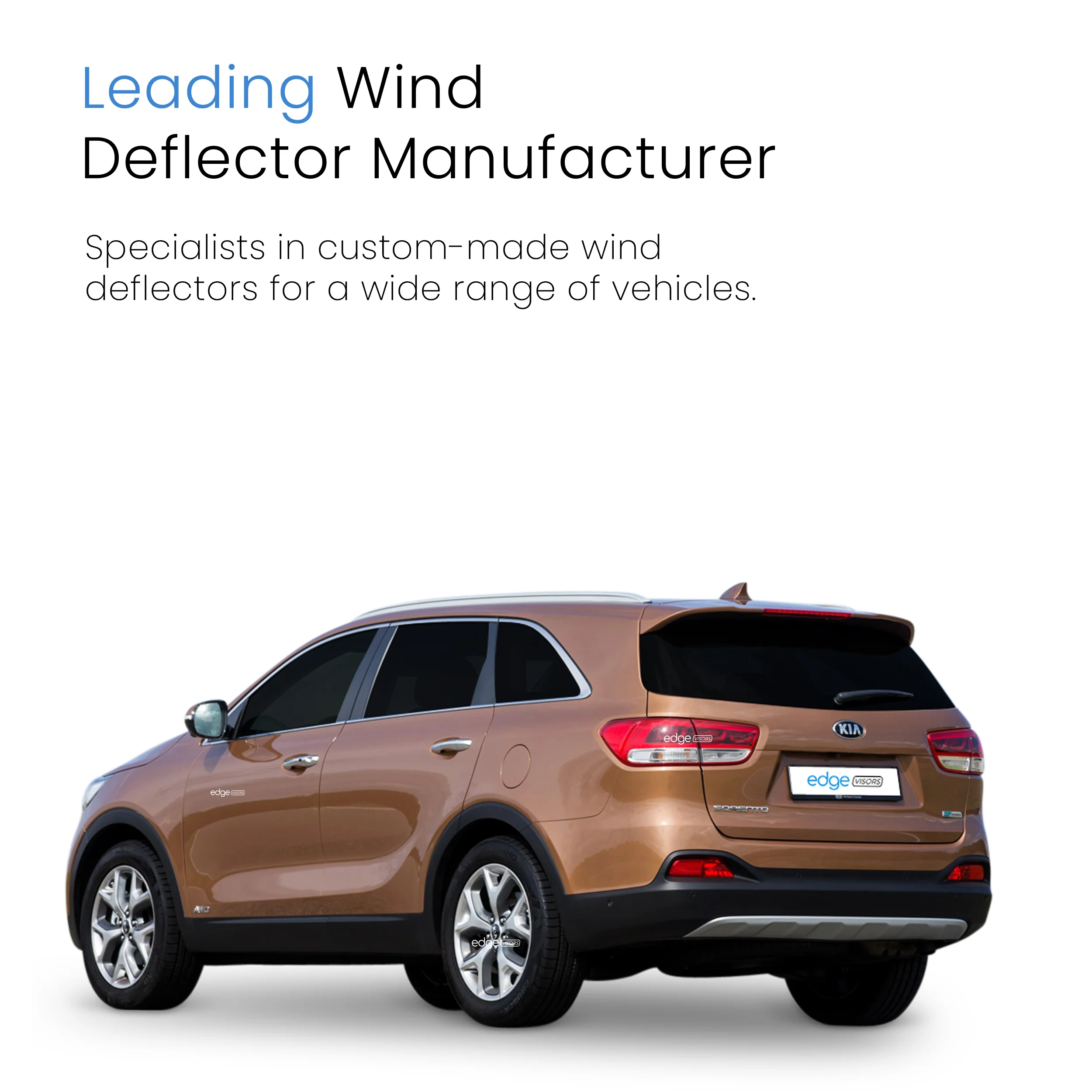 KIA Sorento MK3 2015-2020 5 Door SUV Wind Deflectors 4pc - Image 4