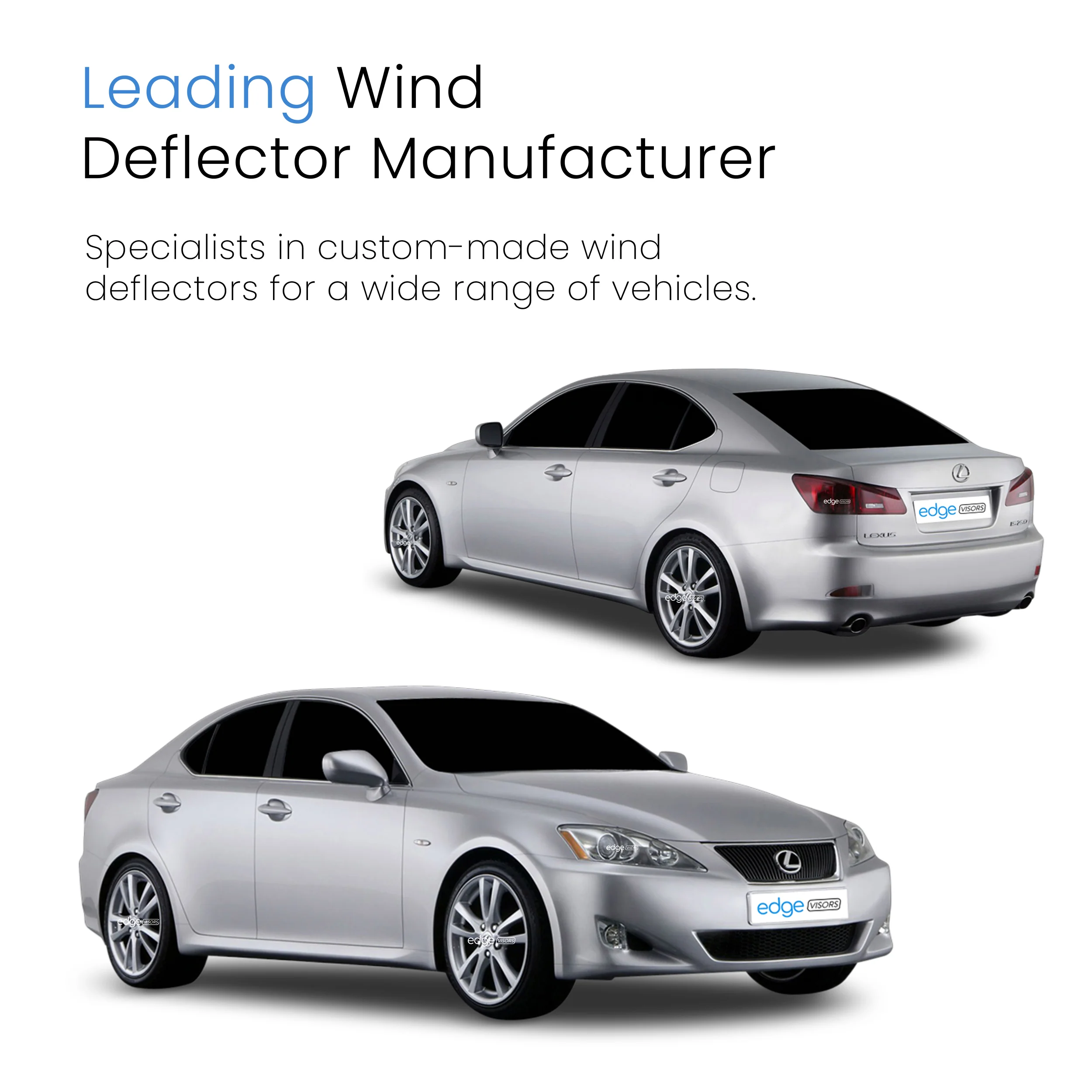 Lexus IS MK2 2005-2012 4 Door Saloon Wind Deflectors 4pc - Image 4