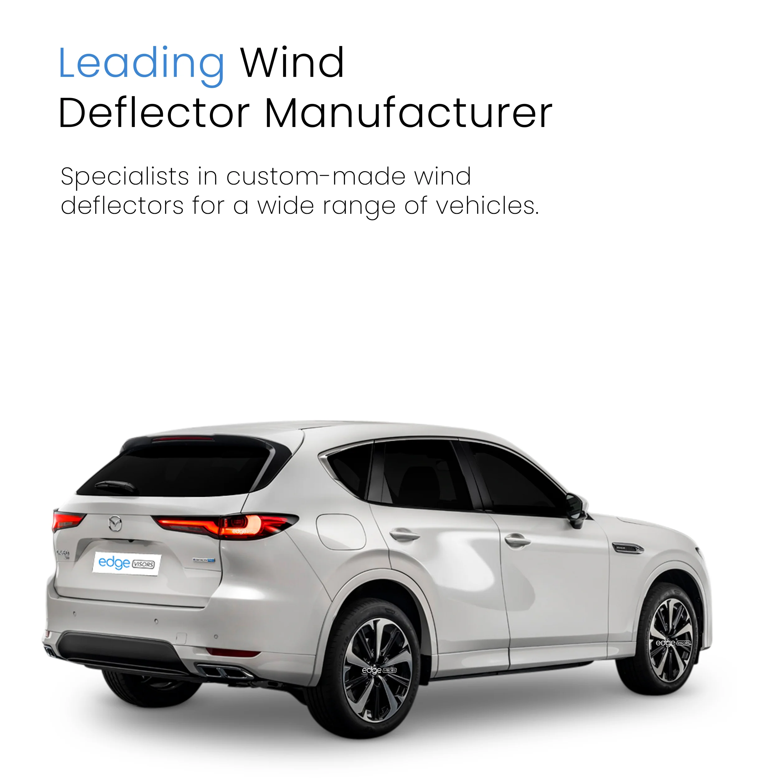 Mazda CX-60 2022-onwards 5 Door SUV Wind Deflectors 4pc - Image 4