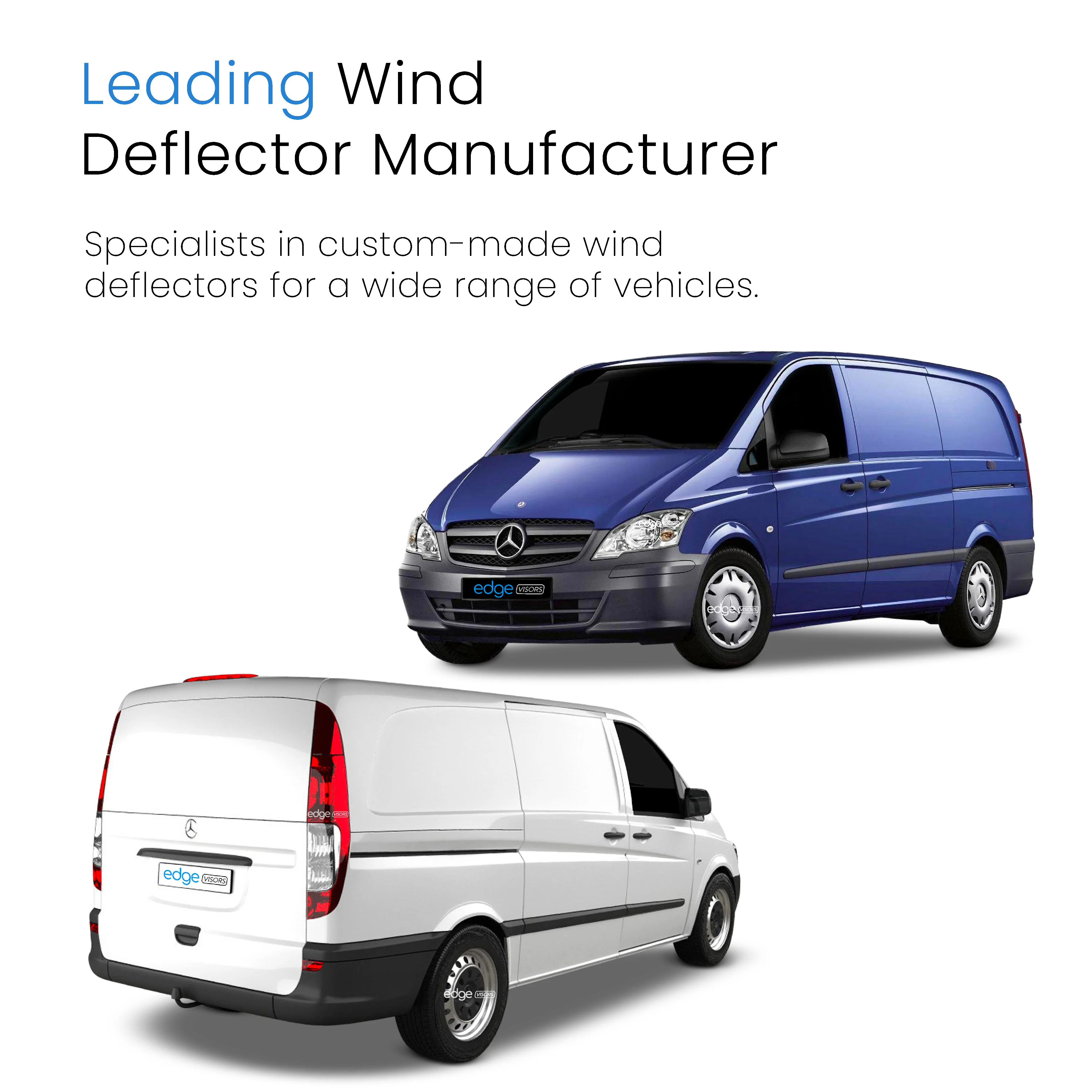 Mercedes Vito / Viano W639 2003-2014 MPV Wind Deflectors 2pc - Image 4