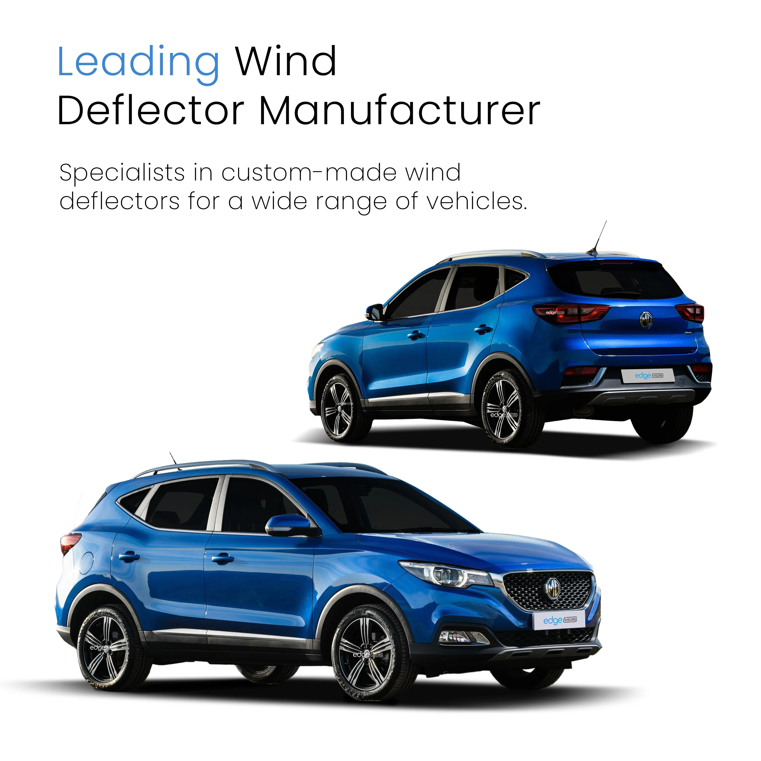 MG ZS MK1 2017-2024 5 Door SUV Wind Deflectors 4pc - Image 4