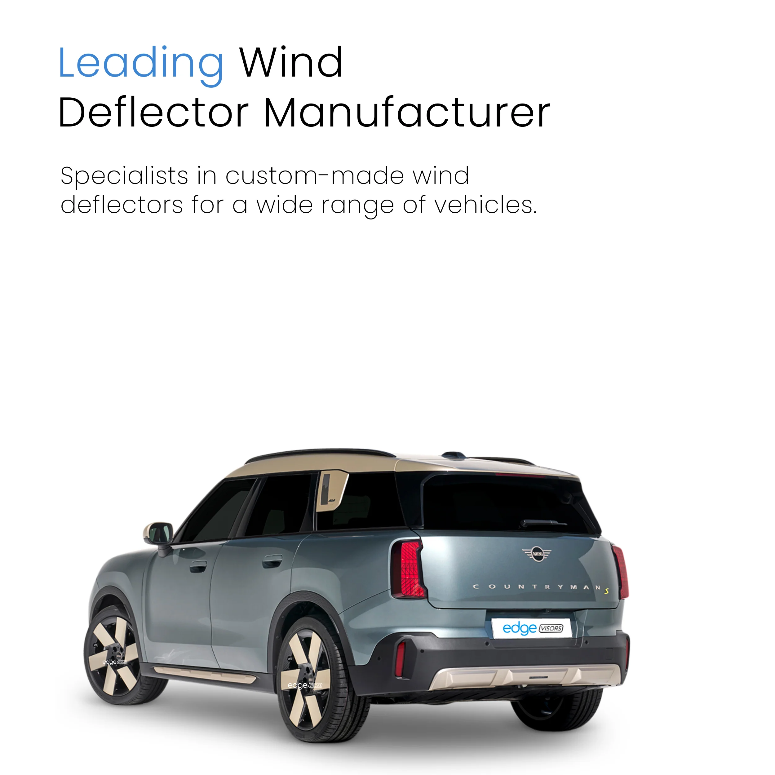 Mini Cooper Countryman U25 MK3 2023-onwards 5 Door Hatchback Wind Deflectors 4pc - Image 4