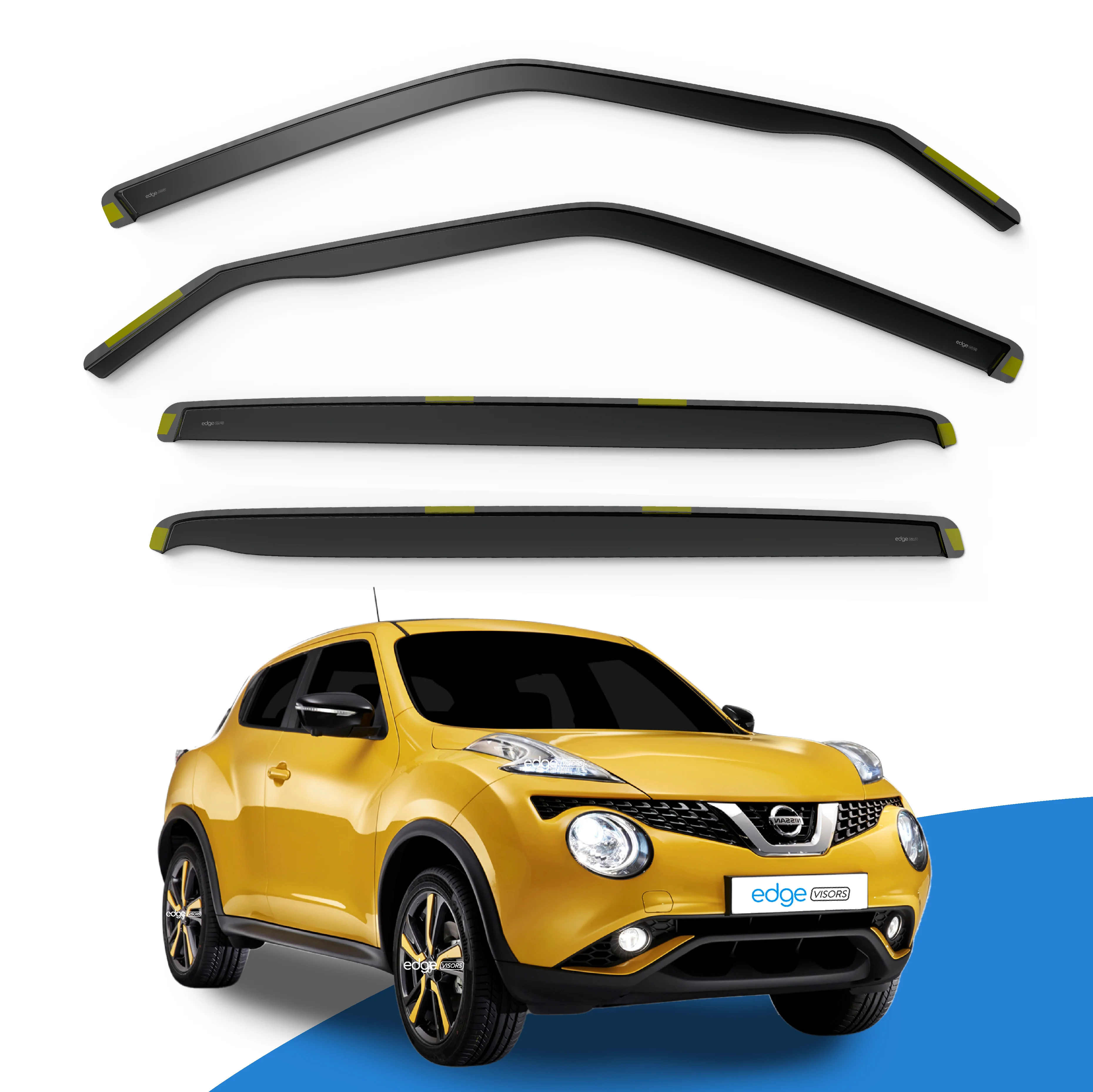 Nissan Juke 2010-2019 5 Door SUV Wind Deflectors 4pc - Image 2