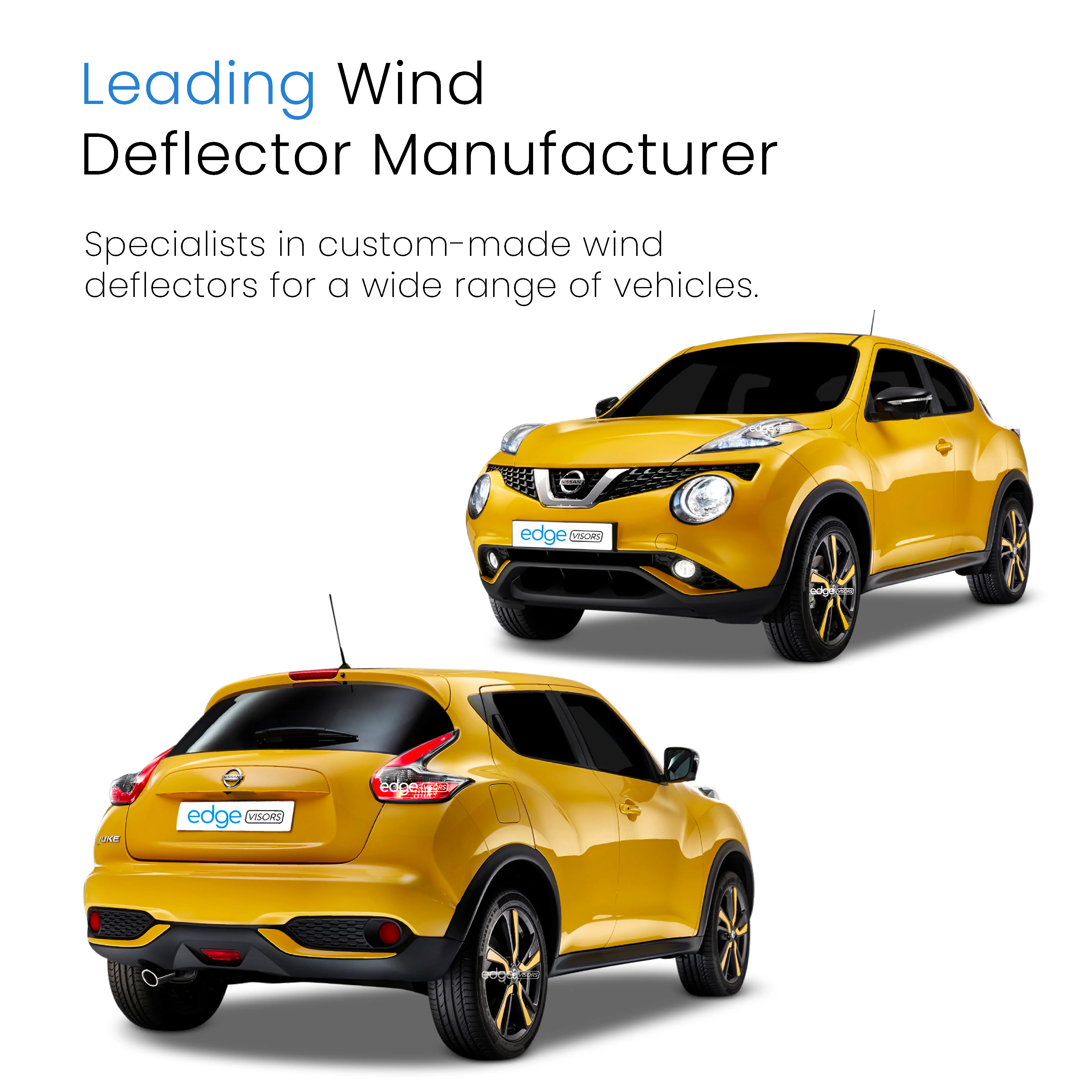 Nissan Juke 2010-2019 5 Door SUV Wind Deflectors 4pc - Image 4