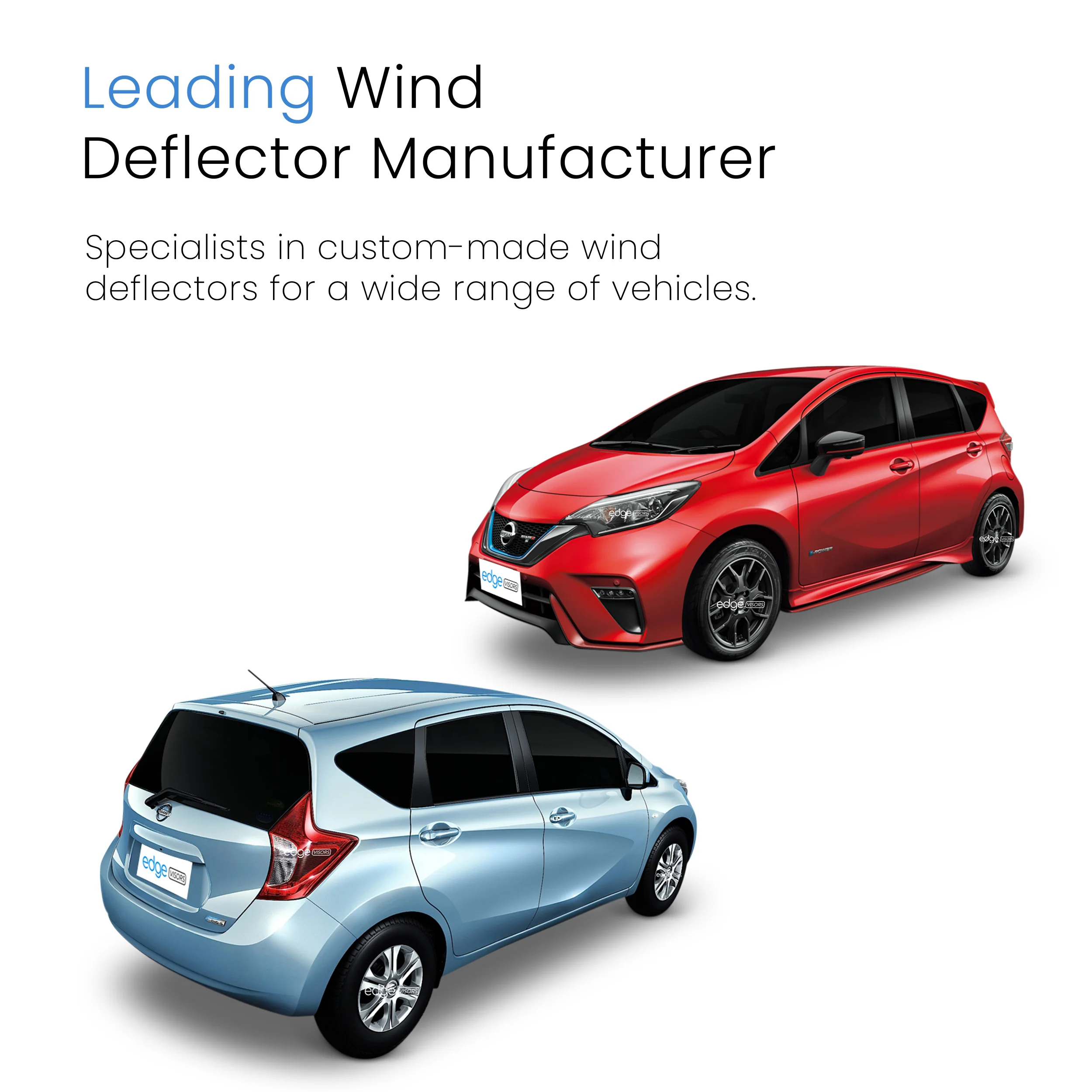 Nissan Note MK2 2012-2017 5 Door MPV Wind Deflectors 4pc - Image 4