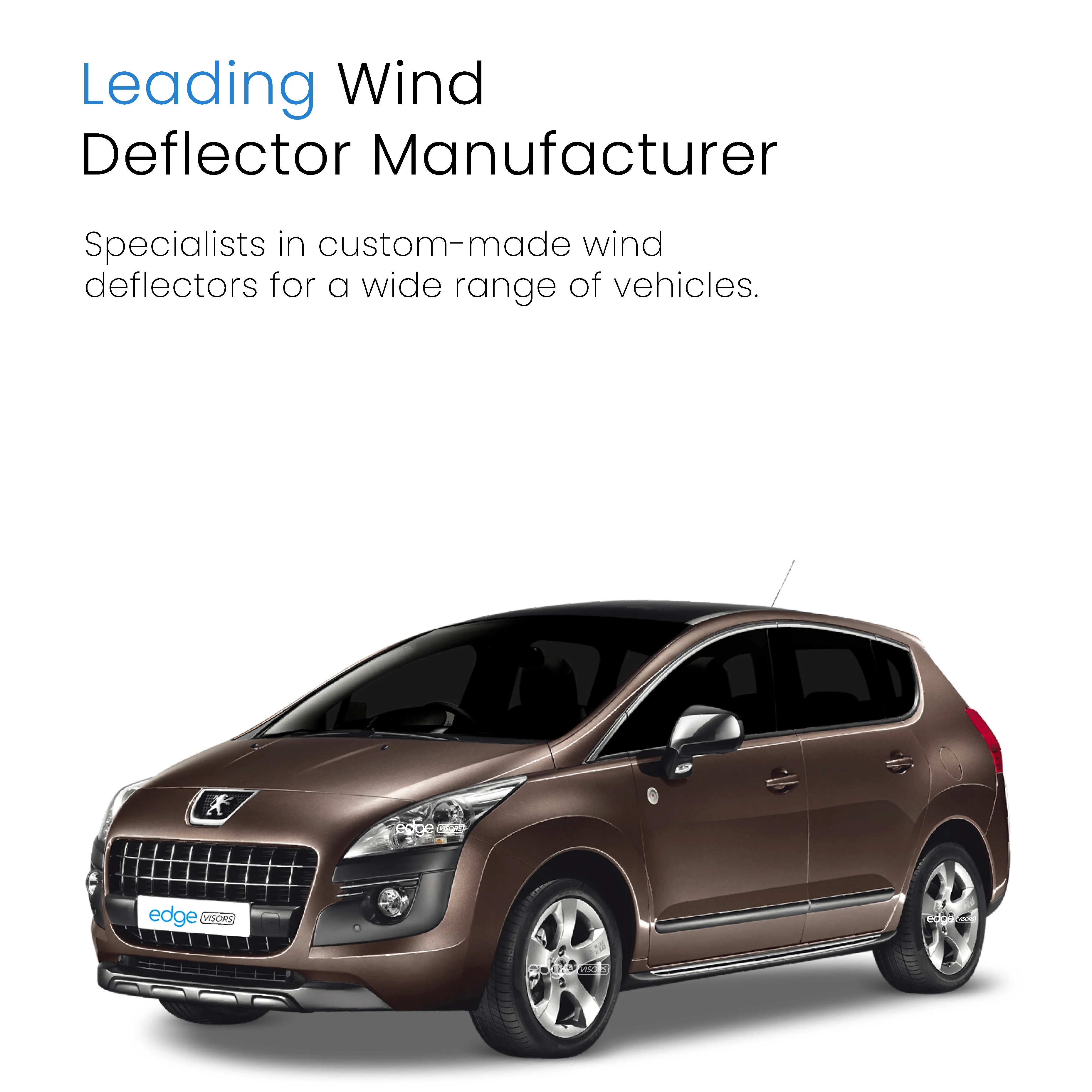 Peugeot 3008 MK1 2008-2016 5 Door MPV Wind Deflectors 4pc - Image 4