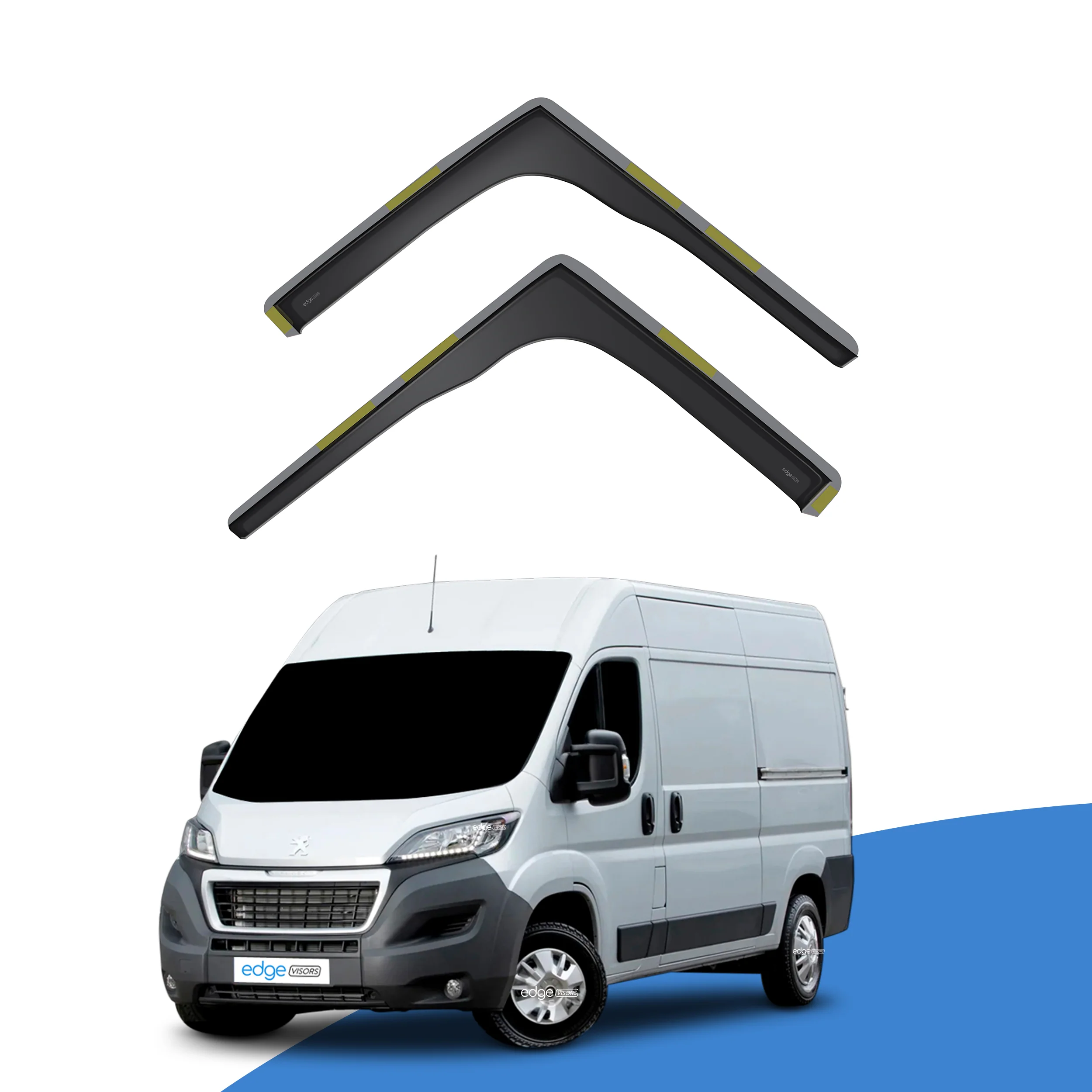 Peugeot Boxer MK3 2006-onwards Van Wind Deflectors 2pc - Image 2