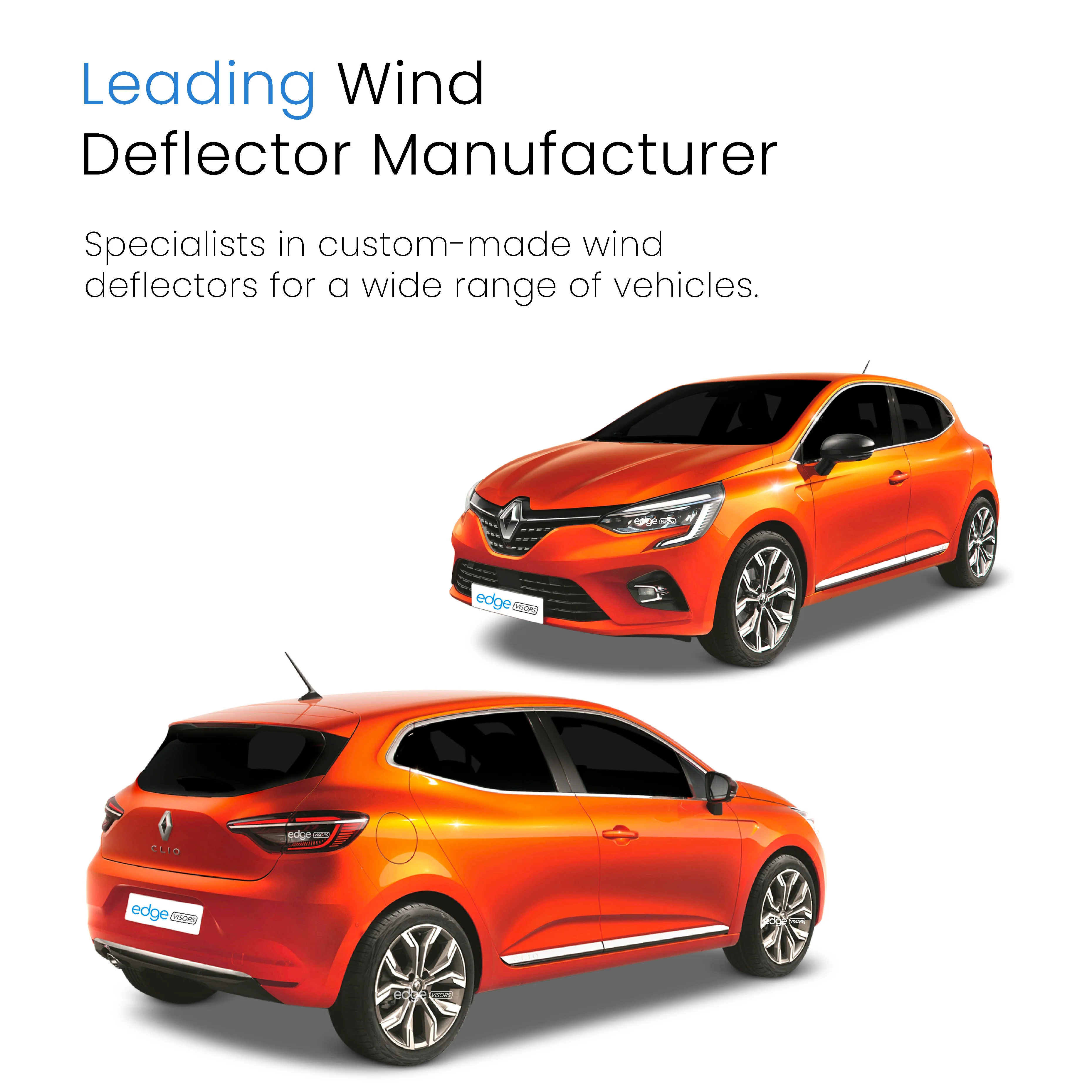 Renault Clio MK5 2019-onwards 5 Door Hatchback Wind Deflectors 4pc - Image 4