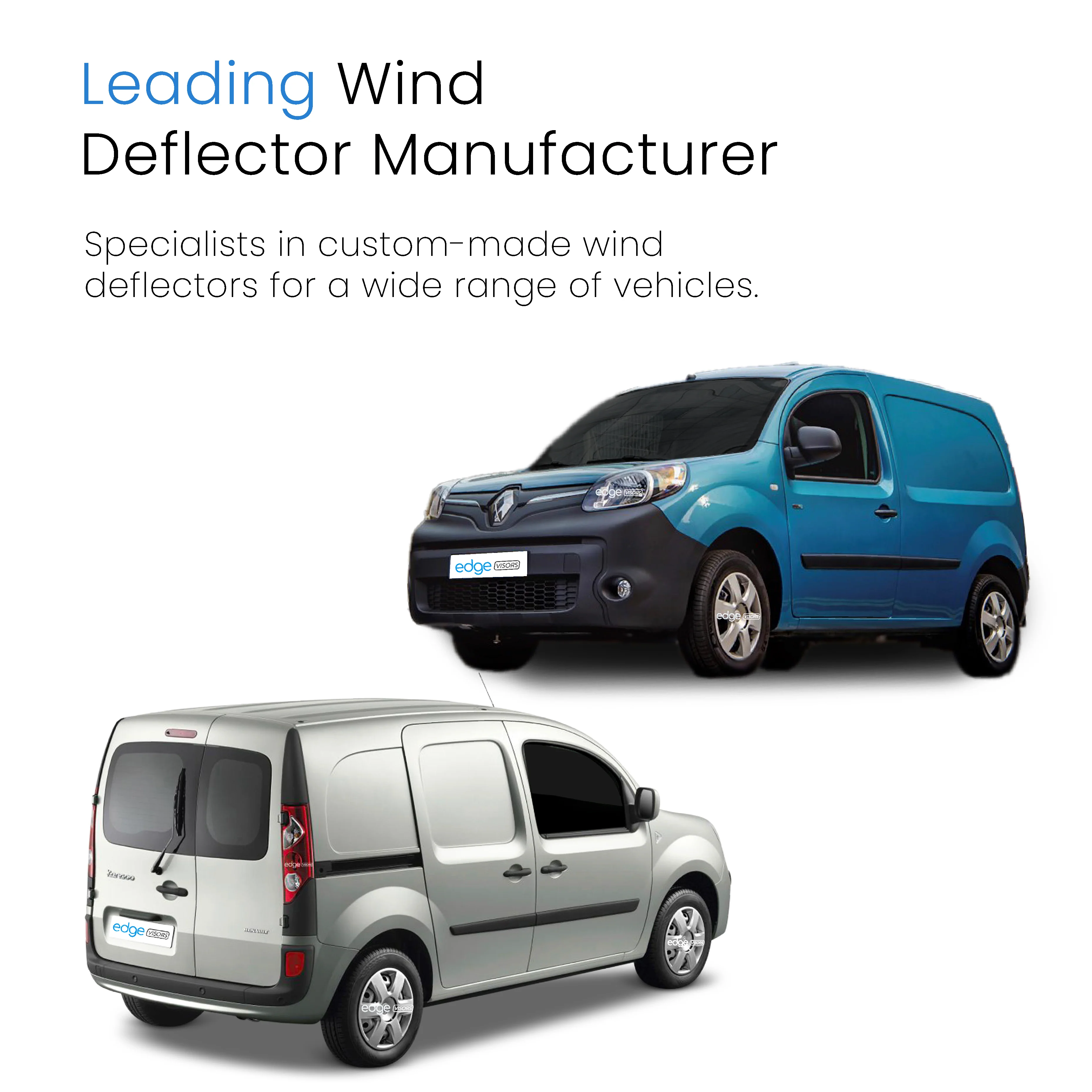 Renault Kangoo MK2 2007-2021 MPV Wind Deflectors 2pc - Image 4