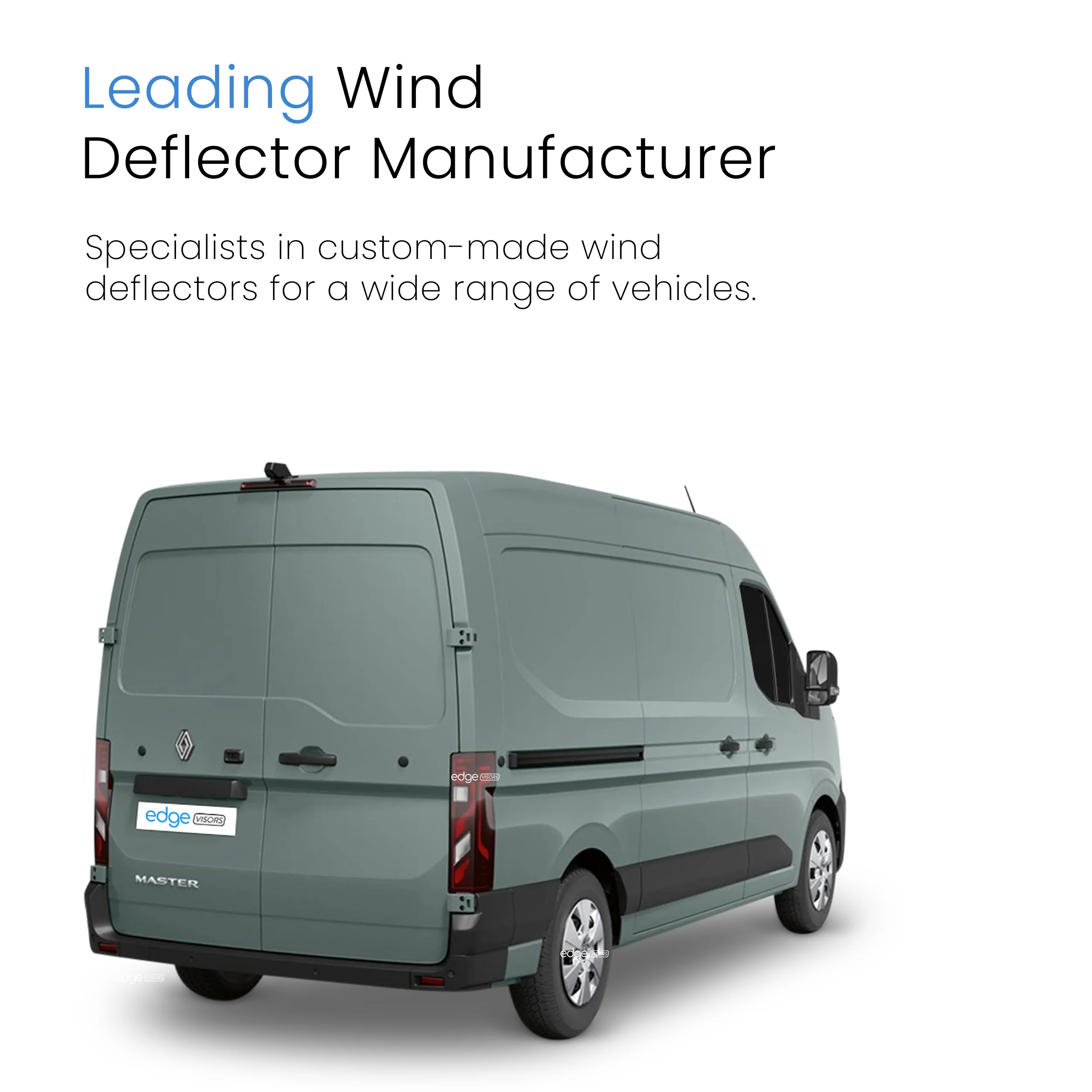 Renault Master MK4 2024-onwards 2 Door Van Wind Deflectors 2pc - Image 4