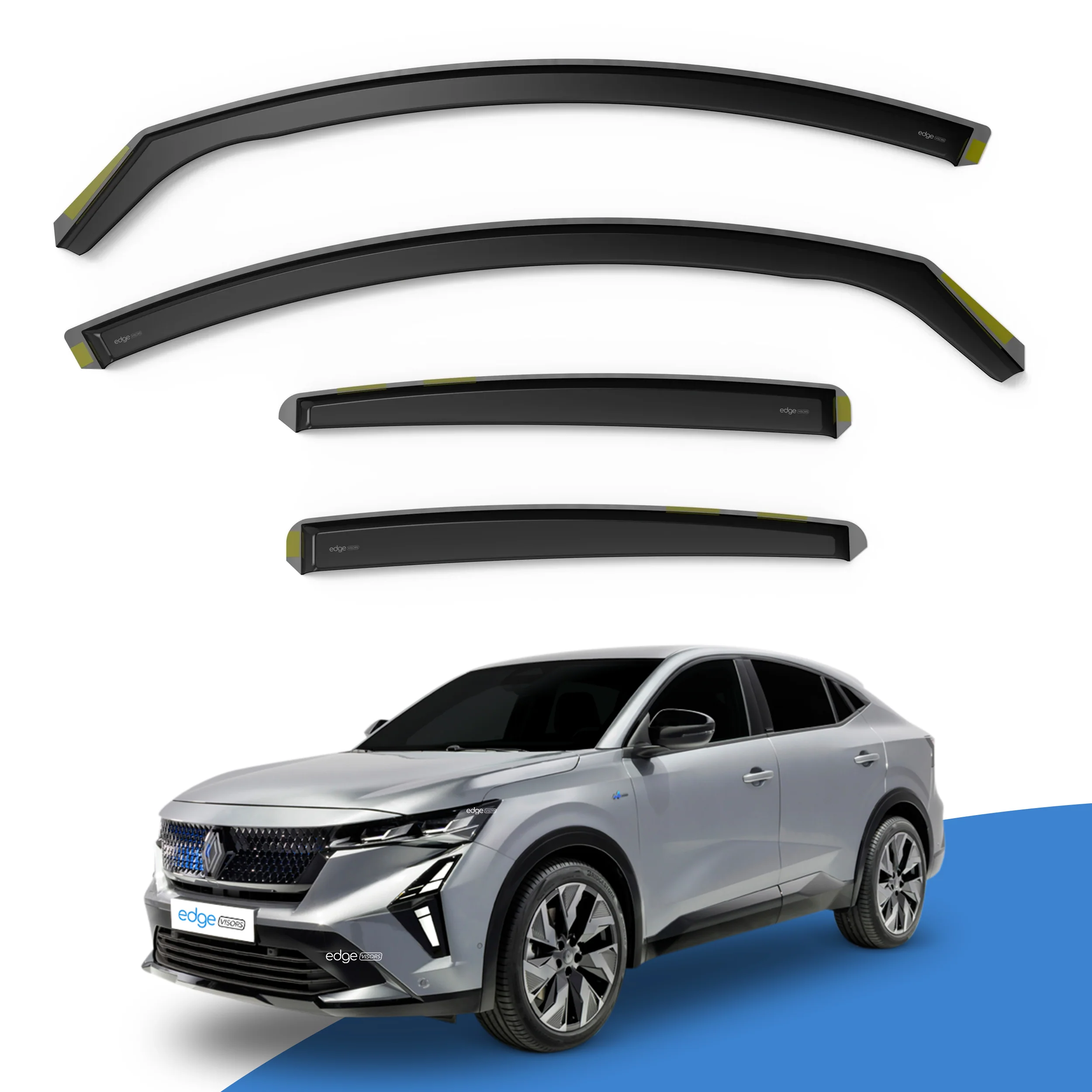 Renault Rafale 2024-onwards 5 Door SUV Wind Deflectors 4pc - Image 2