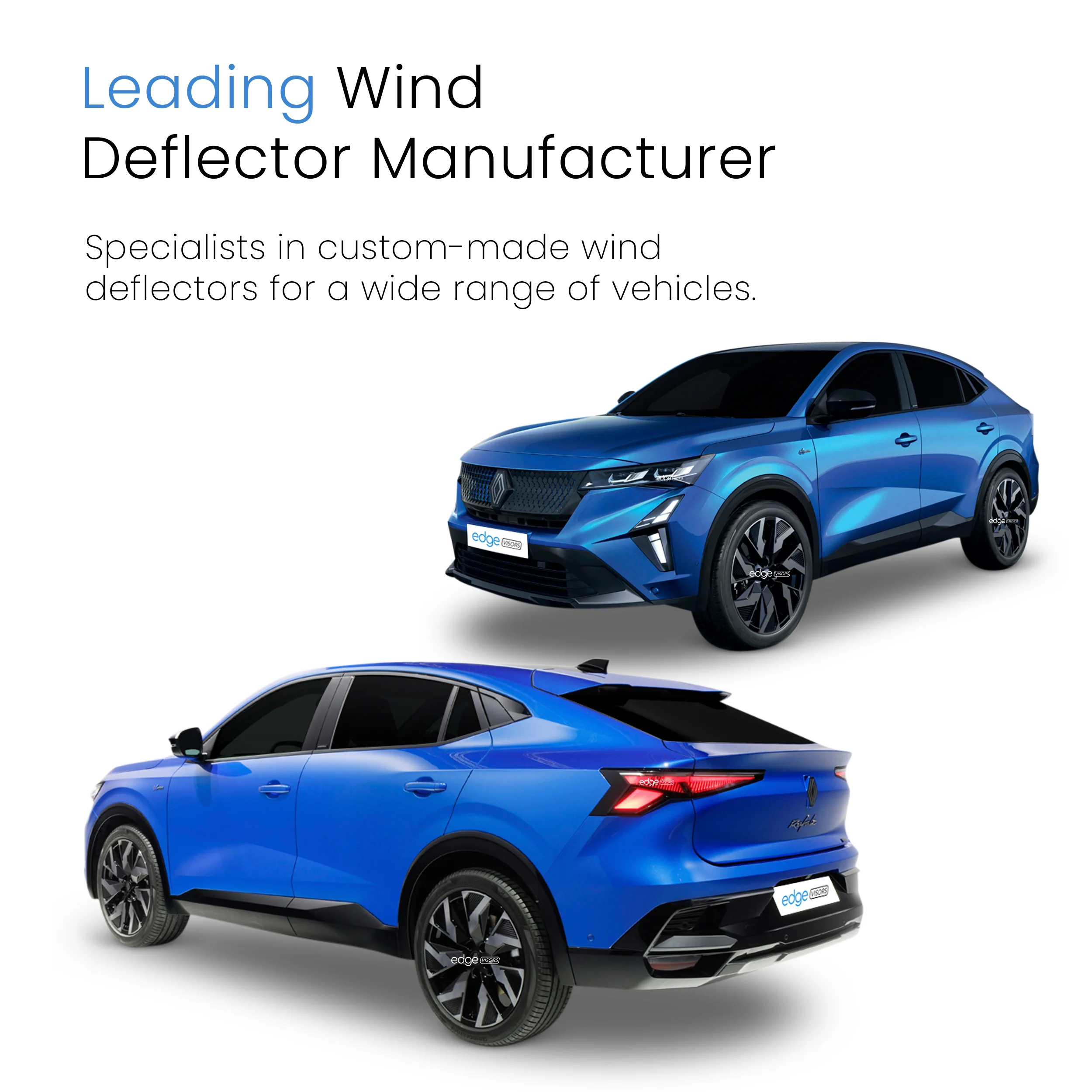 Renault Rafale 2024-onwards 5 Door SUV Wind Deflectors 4pc - Image 4
