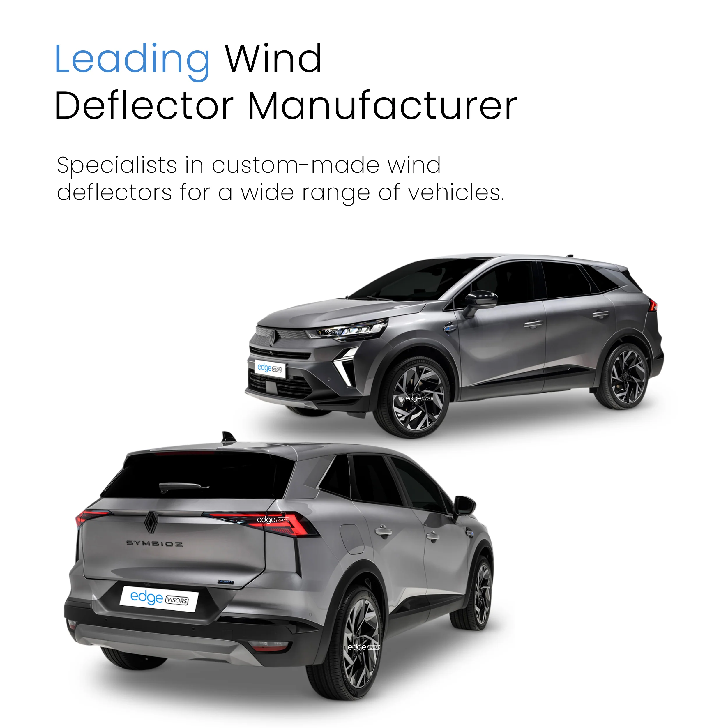 Renault Symbioz 2024-onwards 5 Door SUV Wind Deflectors 4pc - Image 4