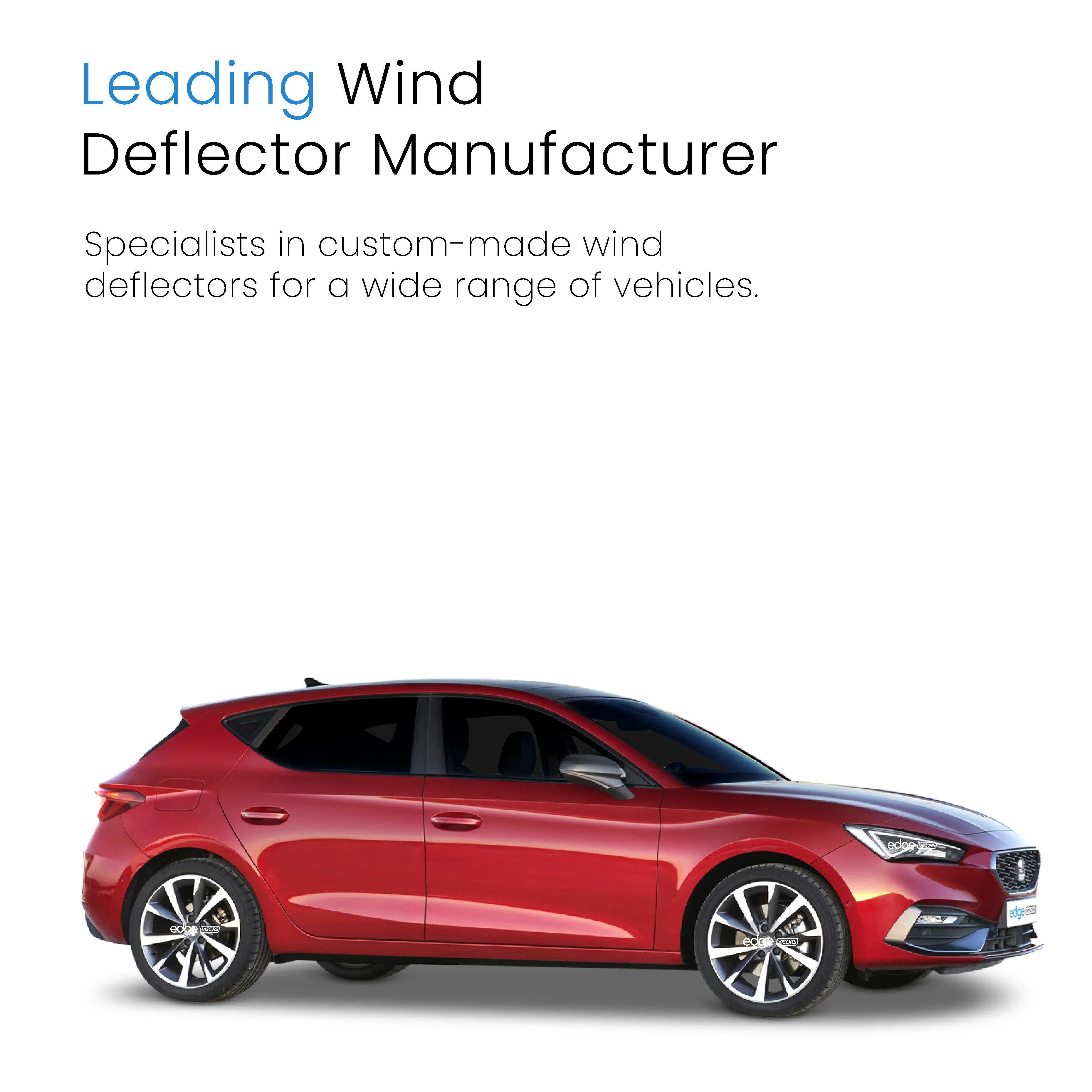 Seat Leon MK4 2020-onwards 5 Door Hatchback Wind Deflectors 4pc - Image 4