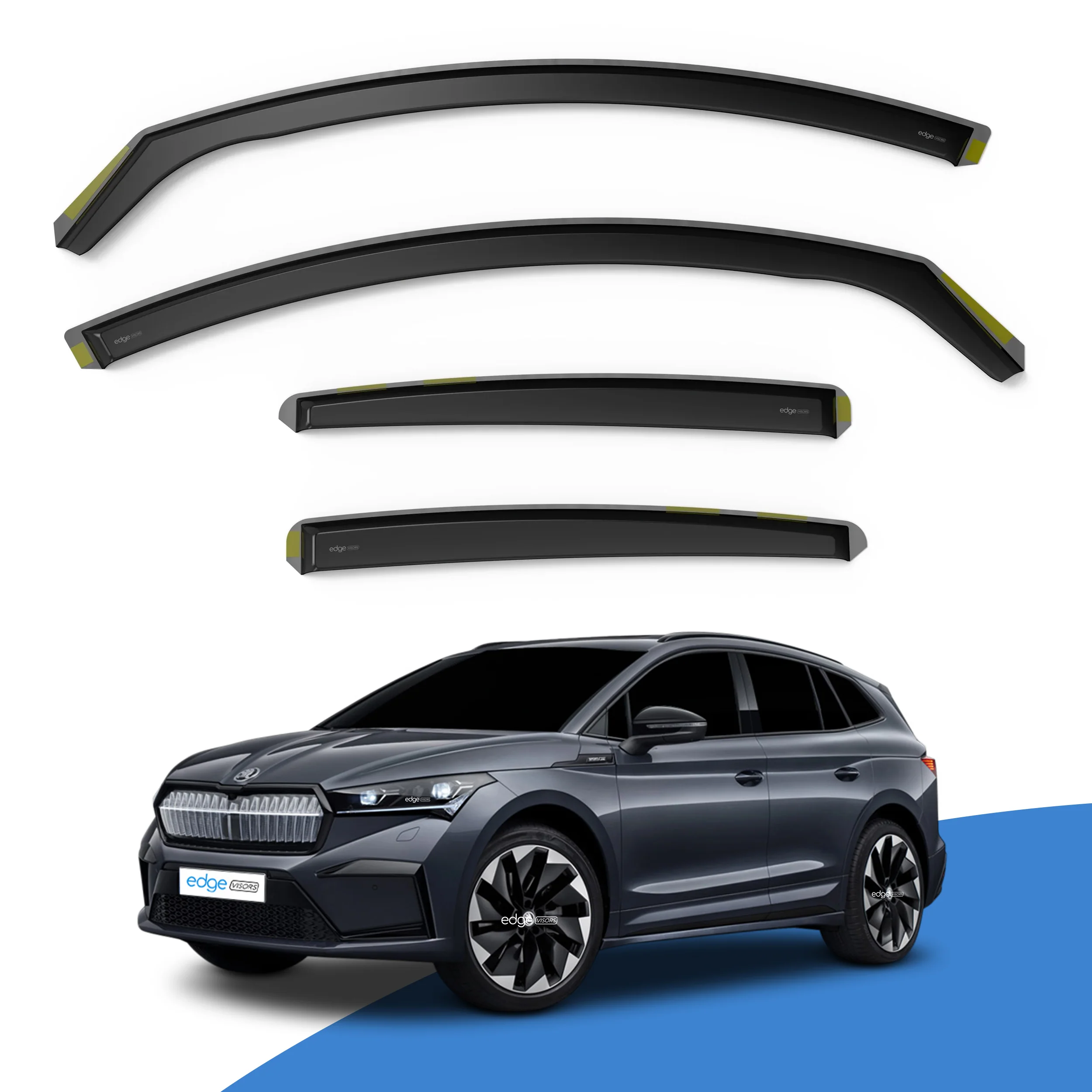 Skoda Enyaq iV 2020-onwards 5 Door SUV Wind Deflectors 4pc - Image 2