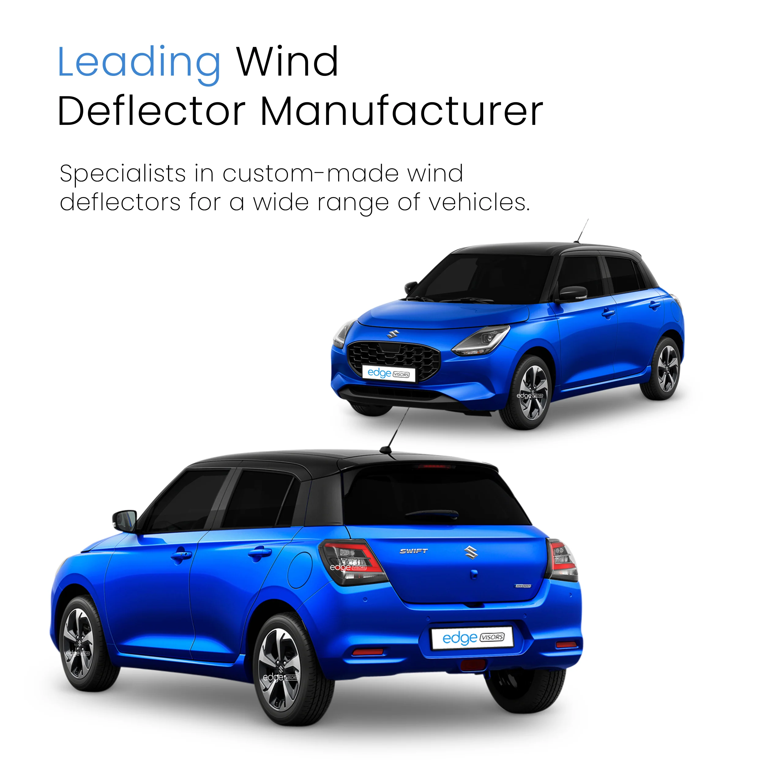 Suzuki Swift MK5 2024-Onwards 5 Door Hatchback Wind Deflectors 4pc - Image 4
