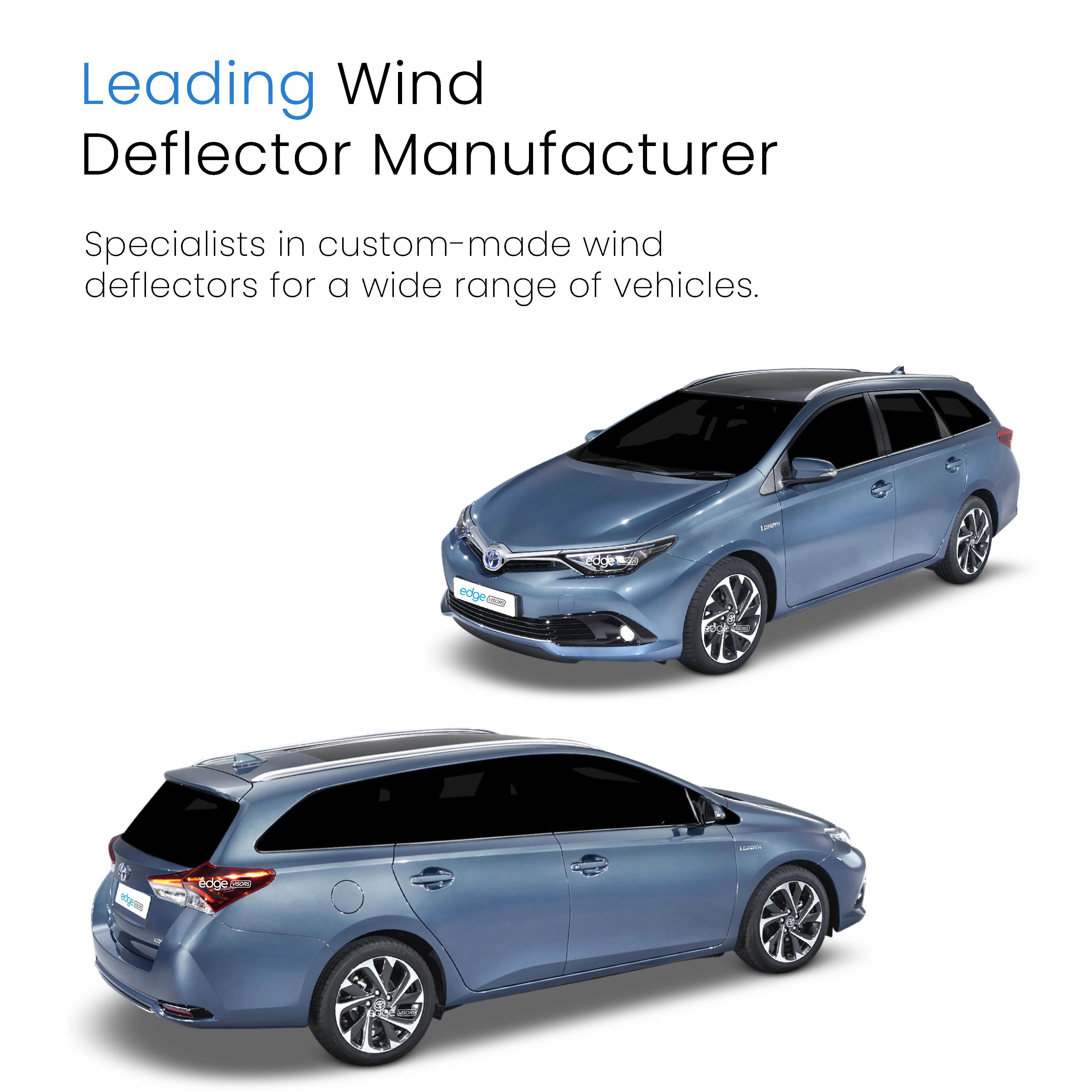 Toyota Auris MK2 2013-2018 5 Door Touring Estate Wind Deflectors 4pc - Image 4