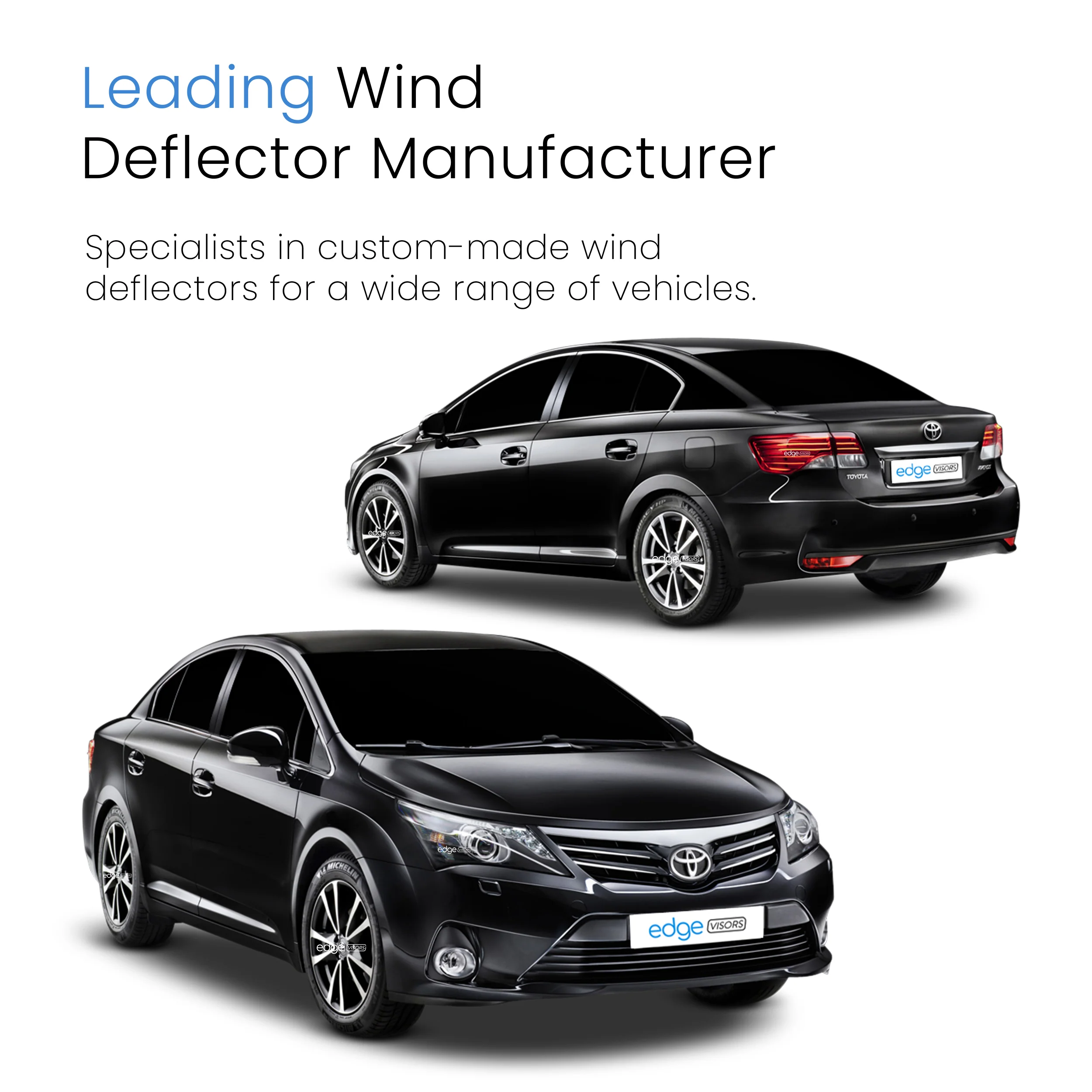 Toyota Avensis MK3 2009-2018 4 Door Saloon Wind Deflectors 4pc - Image 4