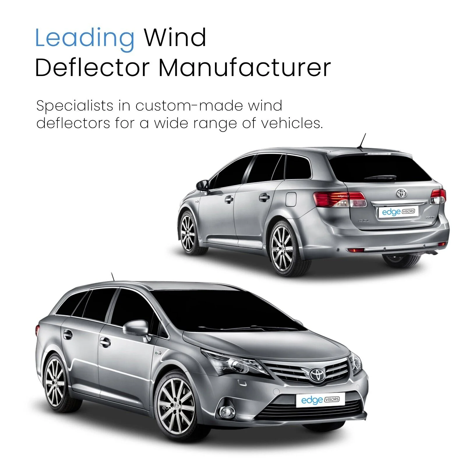 Toyota Avensis MK3 2009-2018 5 Door Estate Wind Deflectors 4pc - Image 4