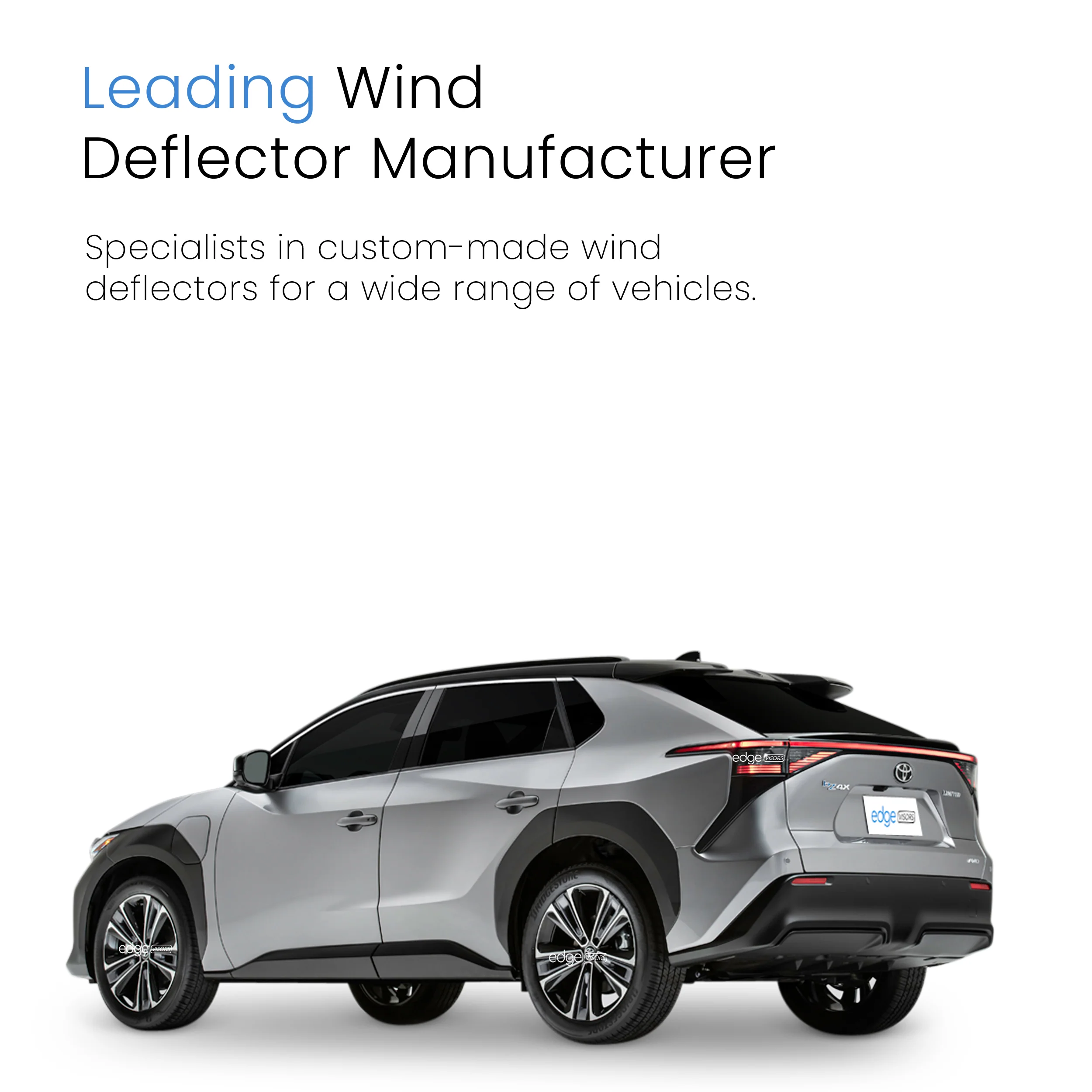 Toyota BZ4X (EA10) 2022-Onwards 5 Door SUV Wind Deflectors 4pc - Image 4
