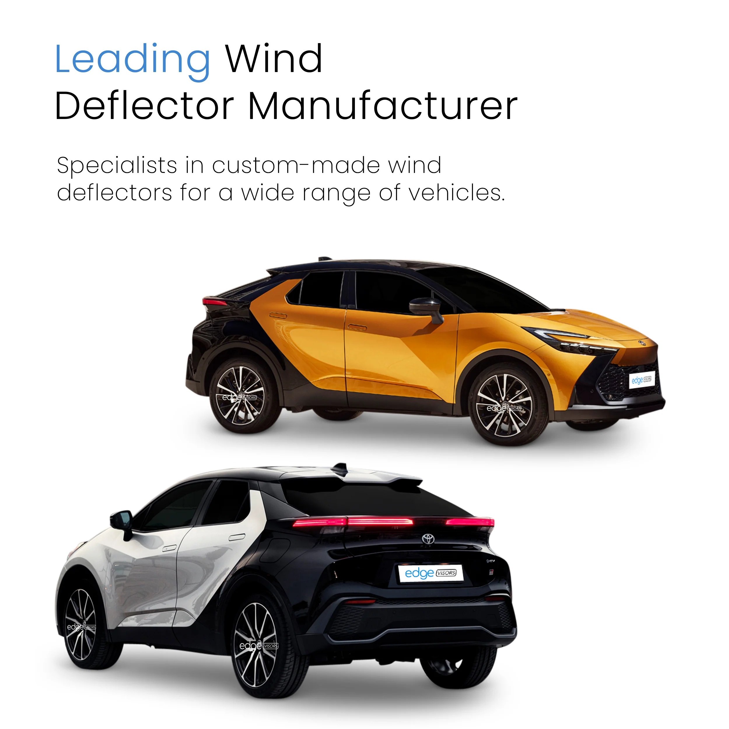 Toyota C-HR MK2 2023-onwards 5 Door SUV Wind Deflectors 4pc - Image 4